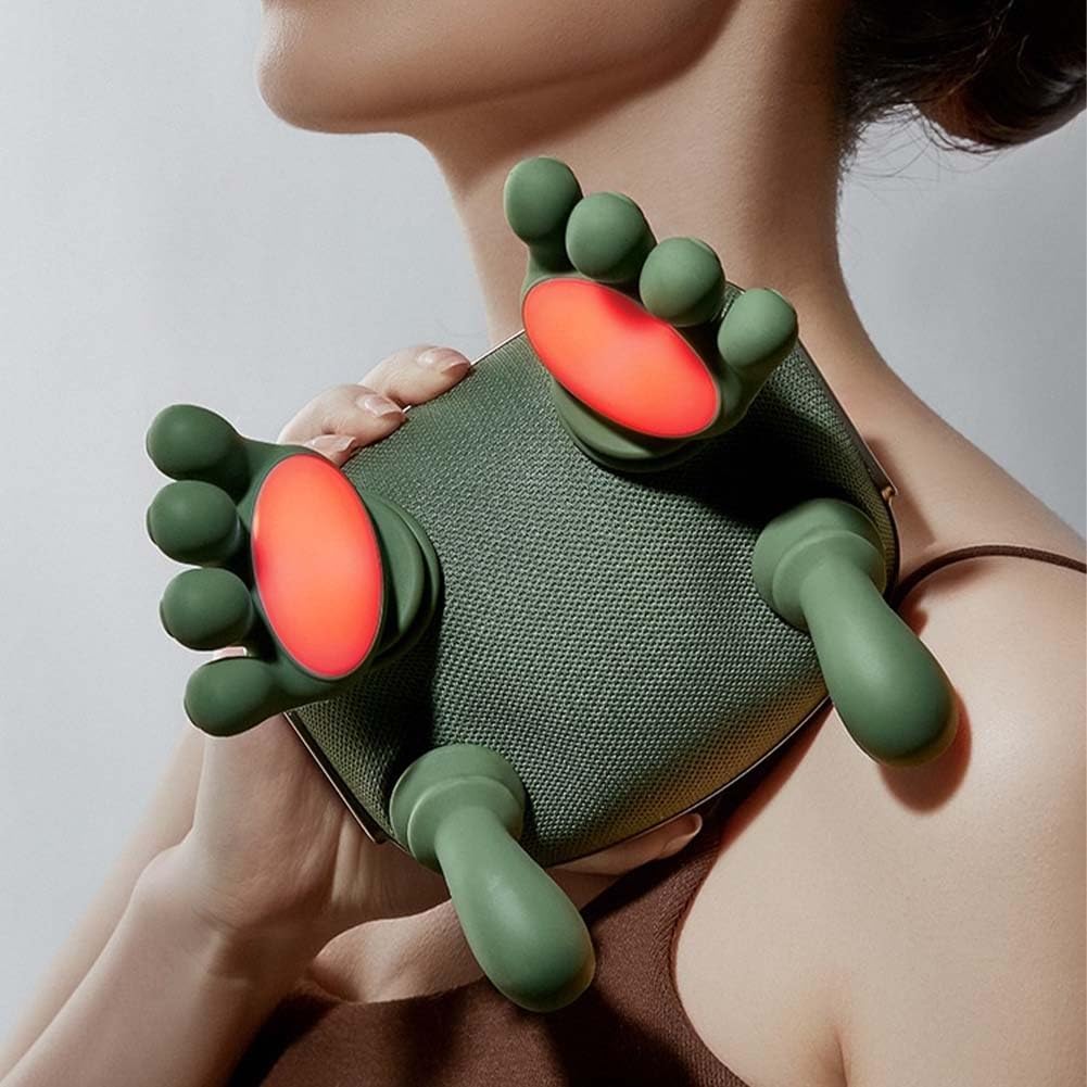 Neck and Shoulder Pro Hands, Massage Hand Massager with Fingers, Shoulder and Neck Massager Electric Cervical for Neck, Lower Abdominal, Shiatsu Back(2pcs)