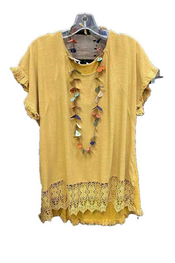 Lace Stitching T-shirt