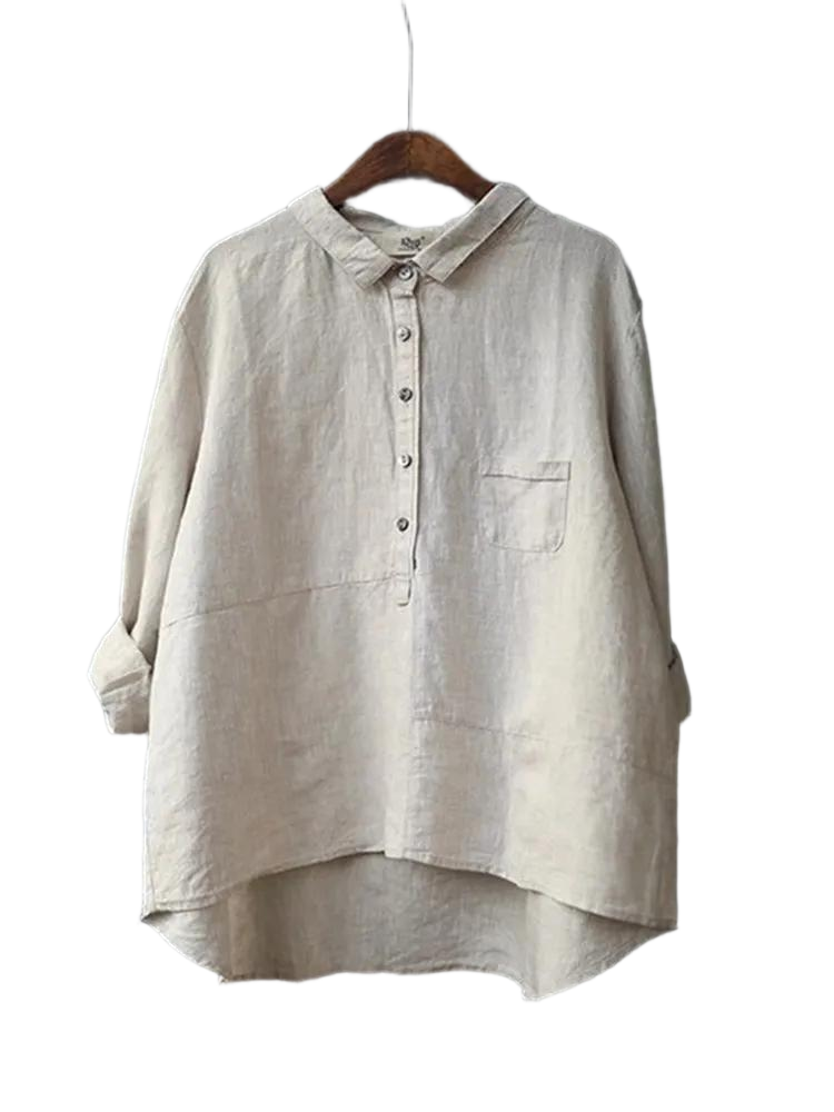 Vintage Button Down Pocket Long Sleeve Comfy Shirt
