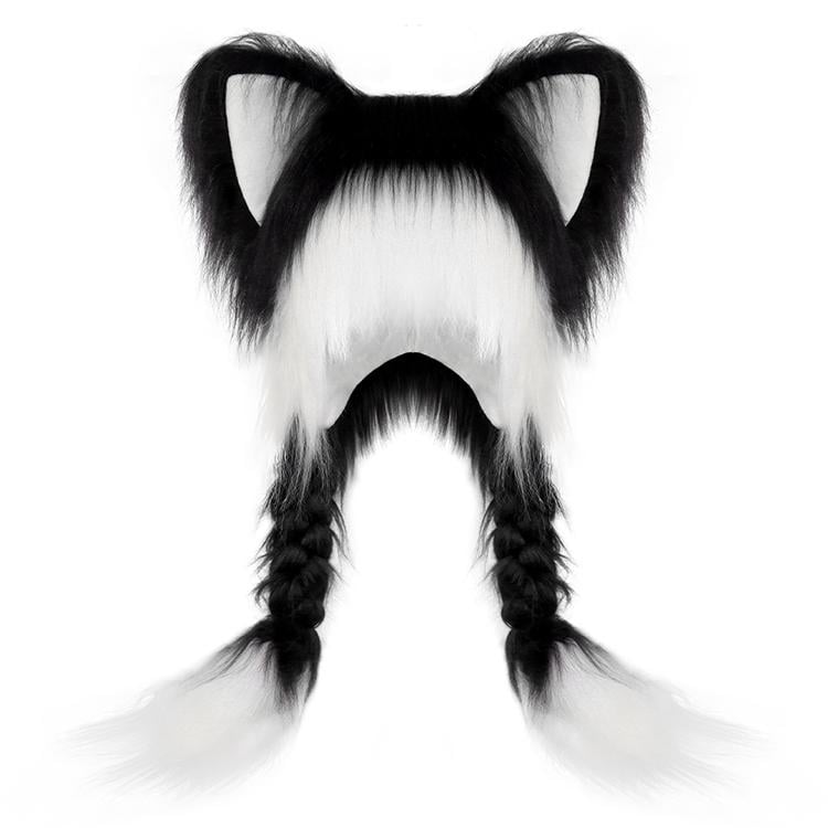 🔥LAST DAY 49% OFF - 🐾Soft Furry Animal Ear Hat with Braids