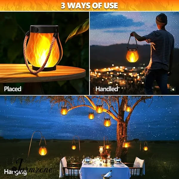 🔥Last Day Promotion 49% OFF🔥Dancing flame Solar Lantern Outdoor Lights