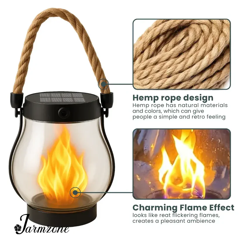 🔥Last Day Promotion 49% OFF🔥Dancing flame Solar Lantern Outdoor Lights