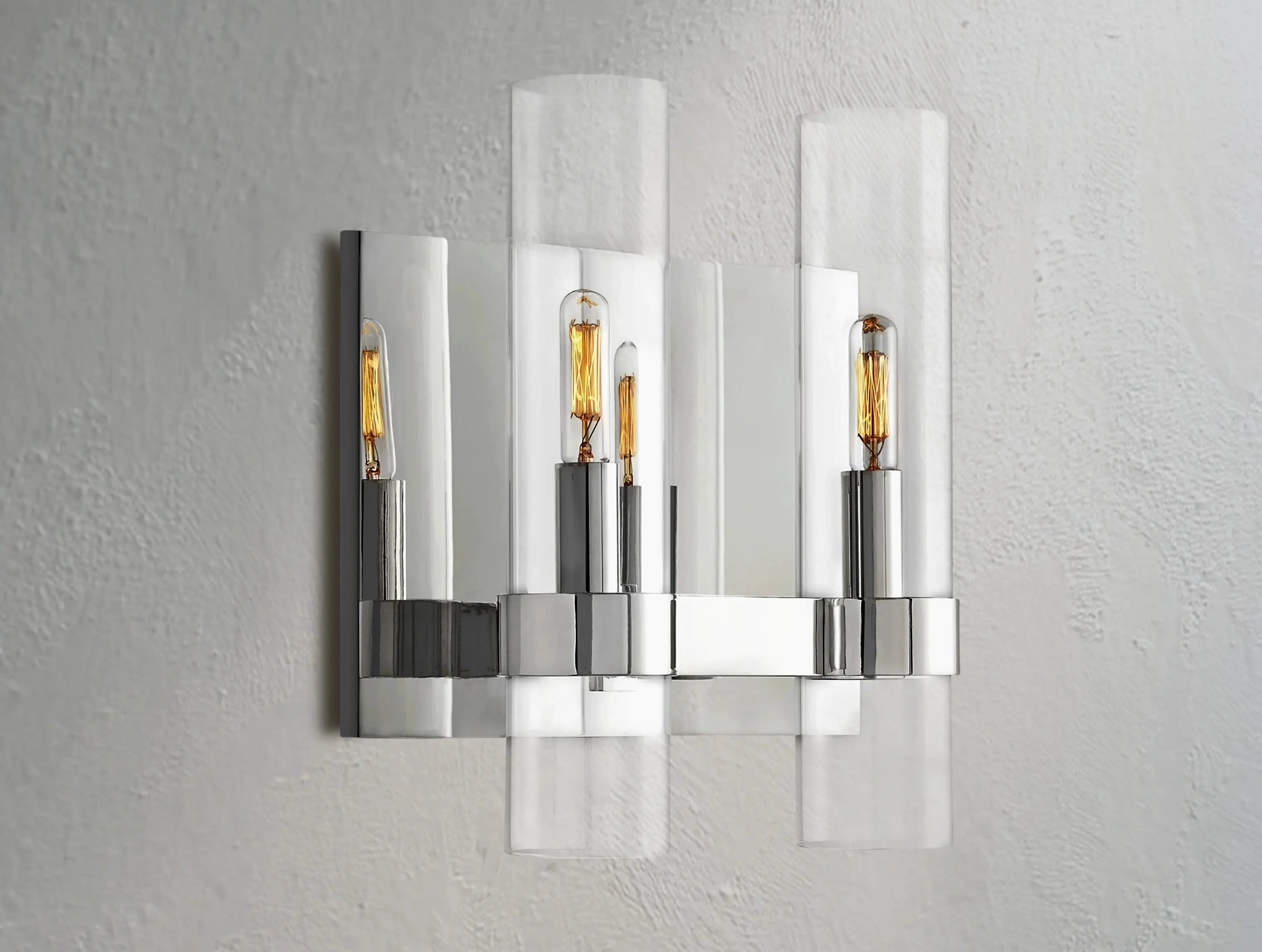 Ravelle Double Light Glass Wall Sconce