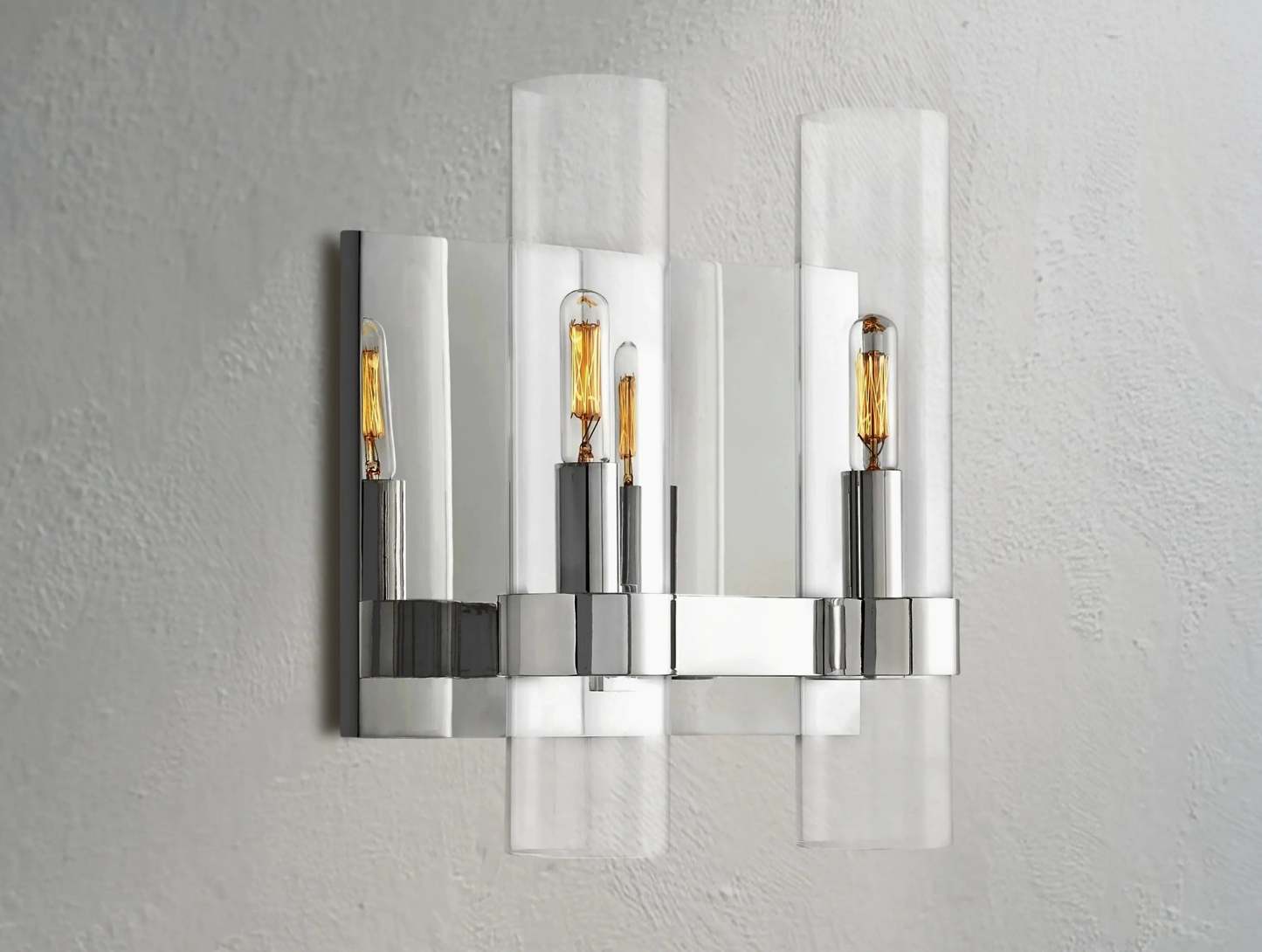 Ravelle Double Light Glass Wall Sconce