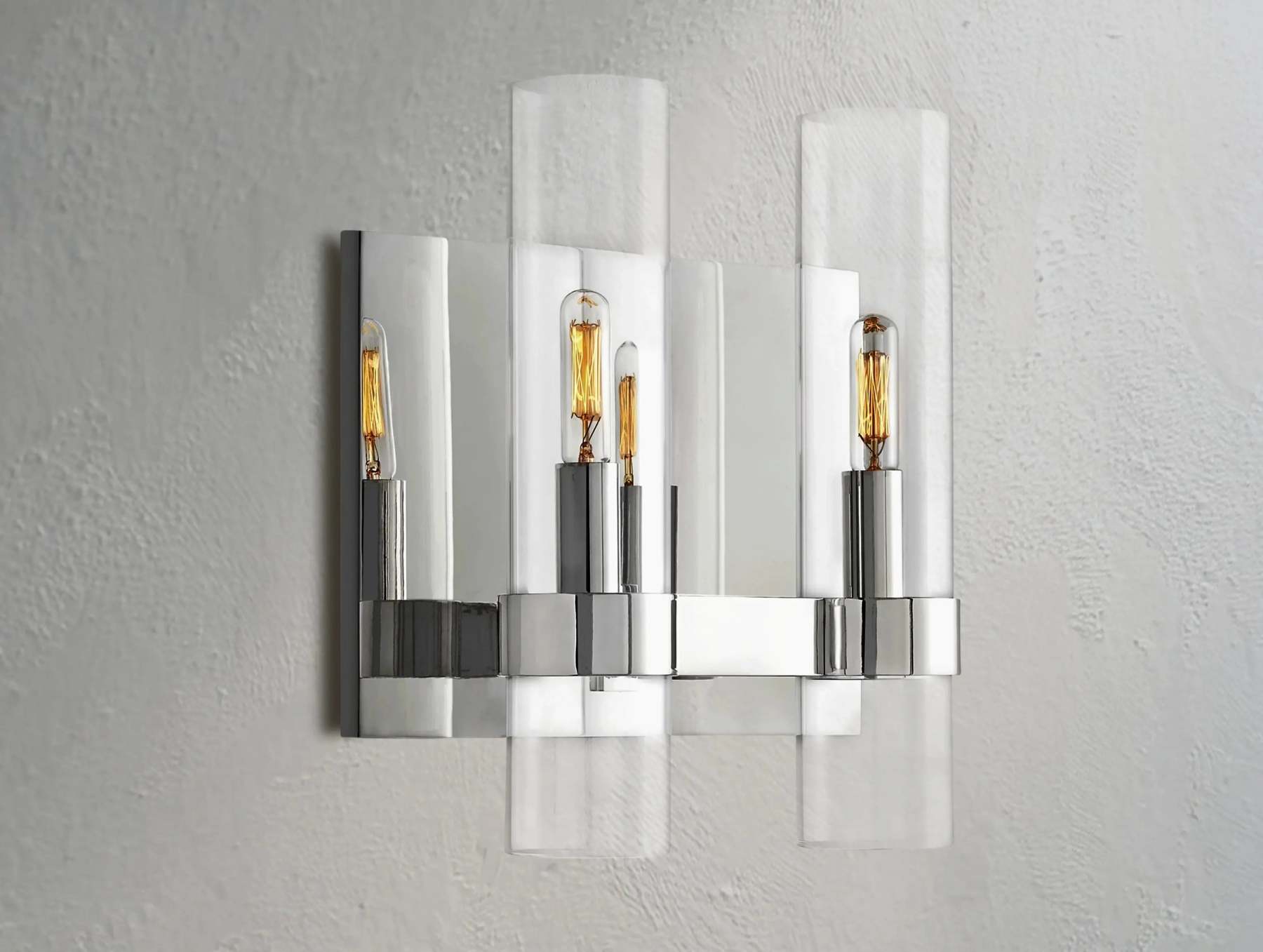 Ravelle Double Light Glass Wall Sconce