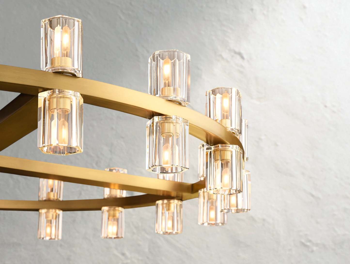 Arcachon LED Round Crystal Chandelier 36" 48" 60"