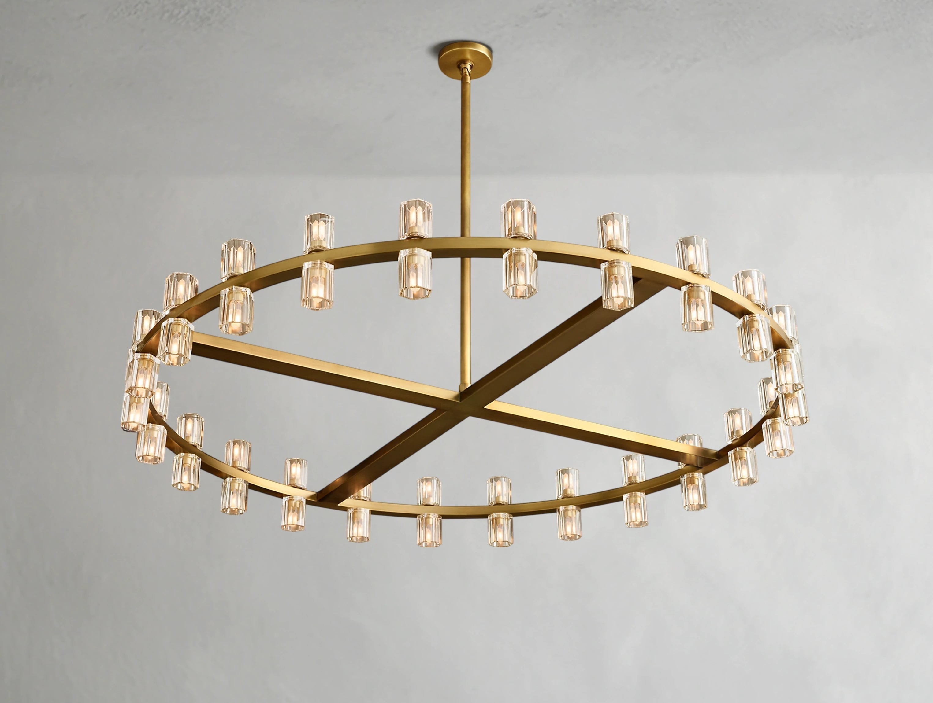 Arcachon LED Round Crystal Chandelier 36" 48" 60"