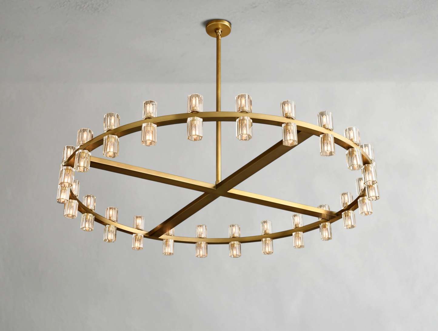 Arcachon LED Round Crystal Chandelier 36" 48" 60"