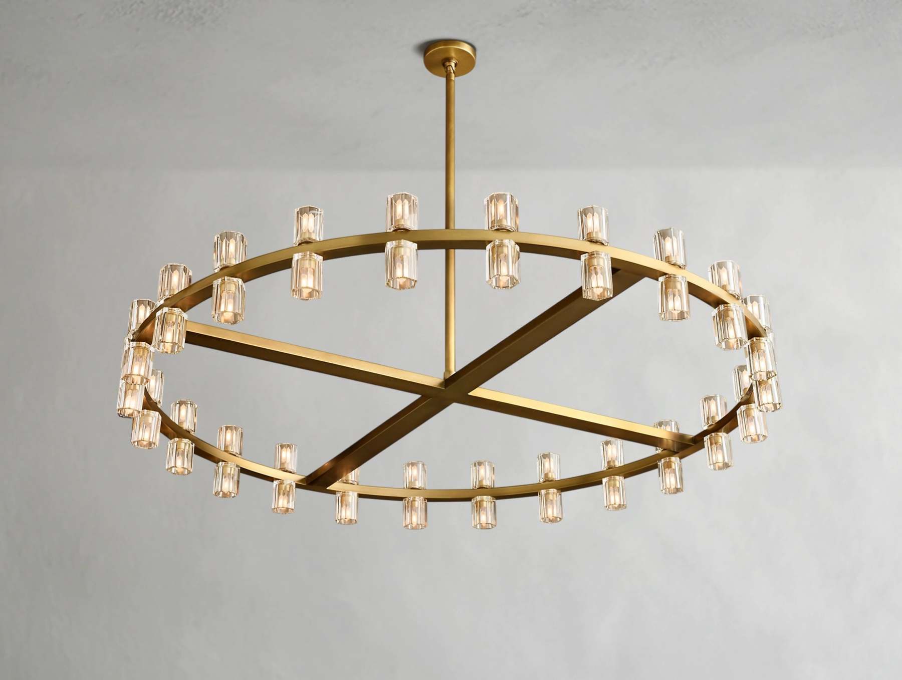 Arcachon LED Round Crystal Chandelier 36" 48" 60"