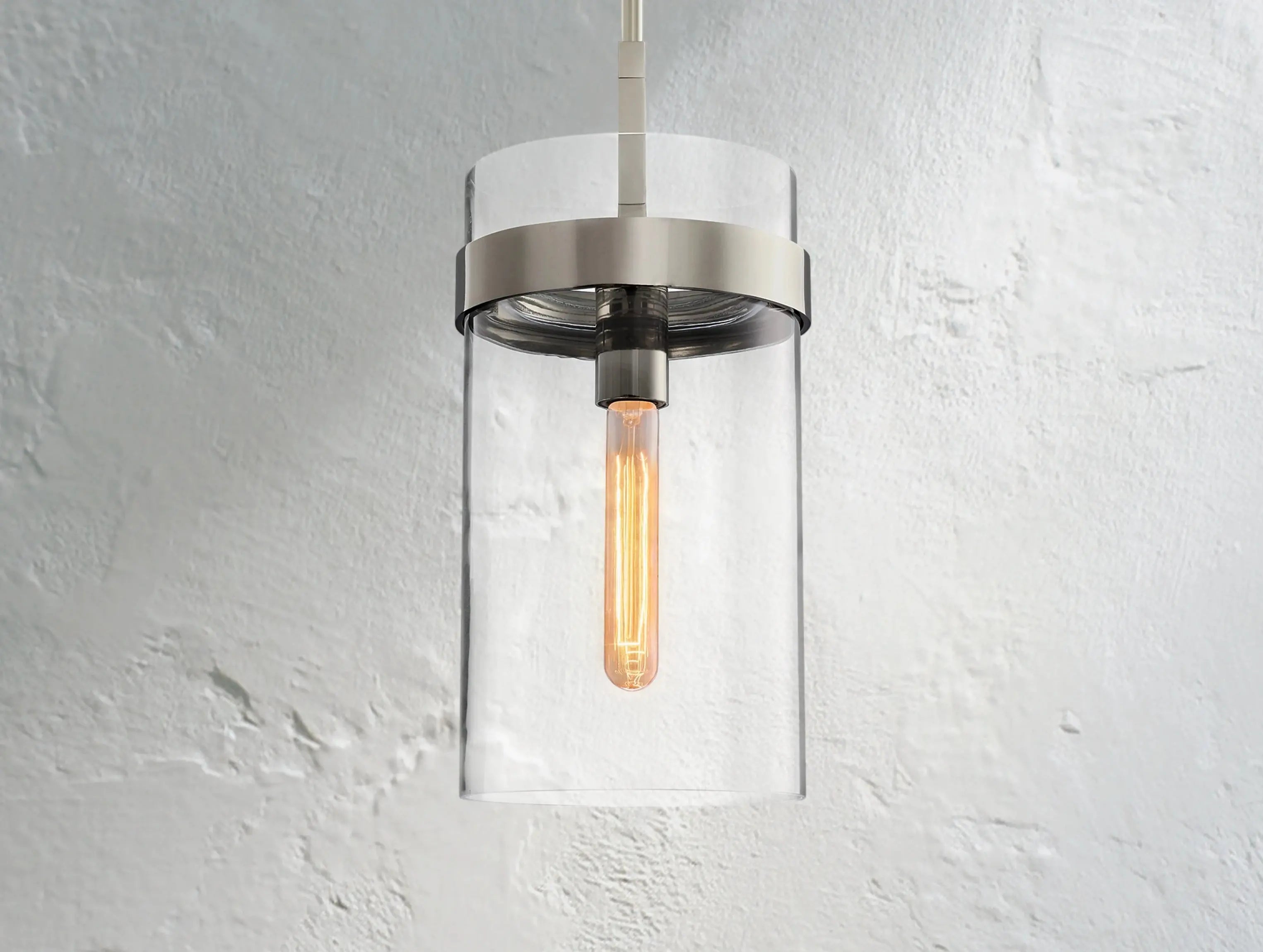 Ravelle Glass Pendant Light 8" 10" 12"