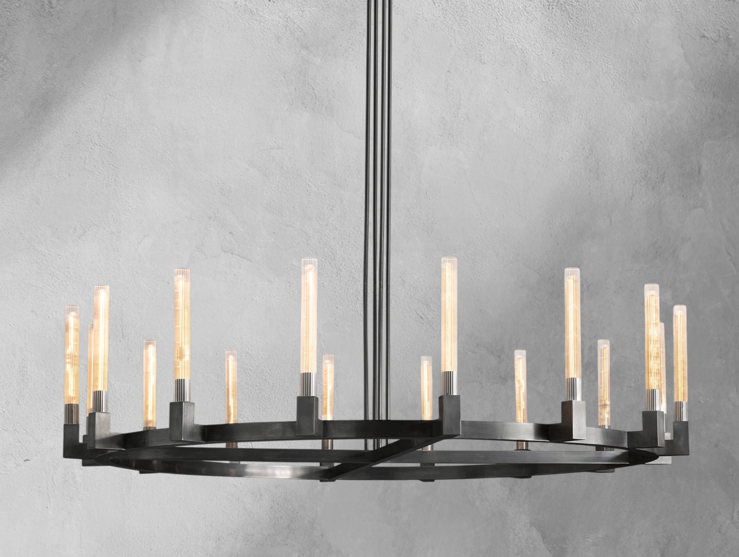 Cannele Brass Round Chandelier 36"48"60"72"