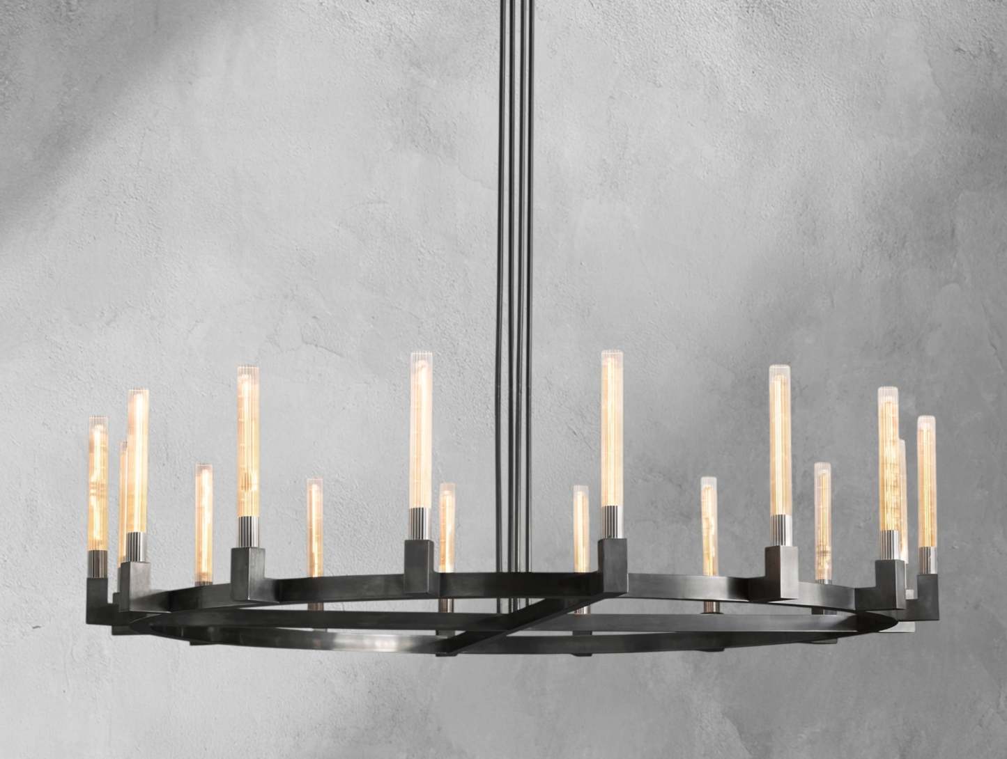 Cannele Brass Round Chandelier 36"48"60"72"