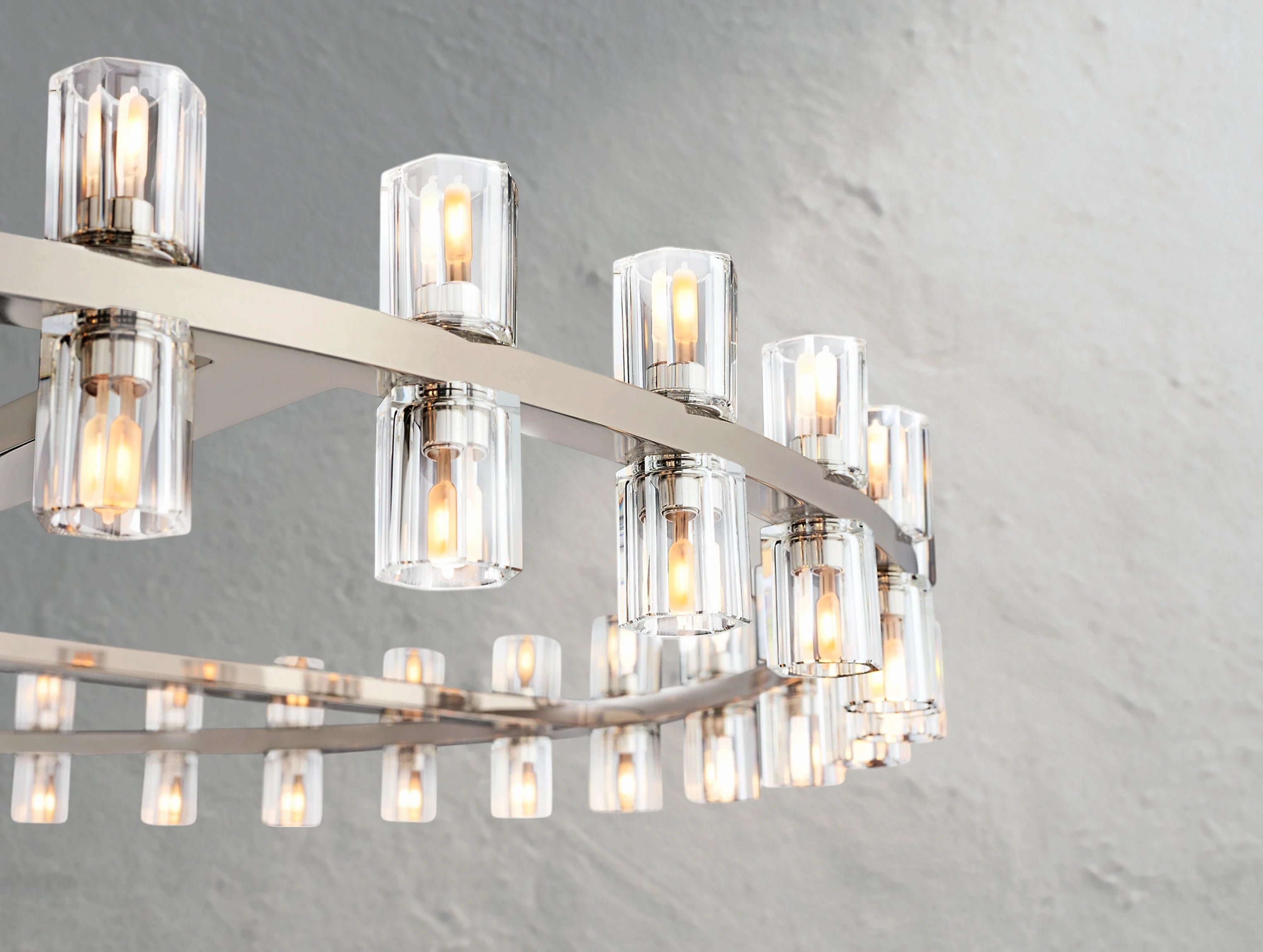 Arcachon LED Round Crystal Chandelier 36" 48" 60"