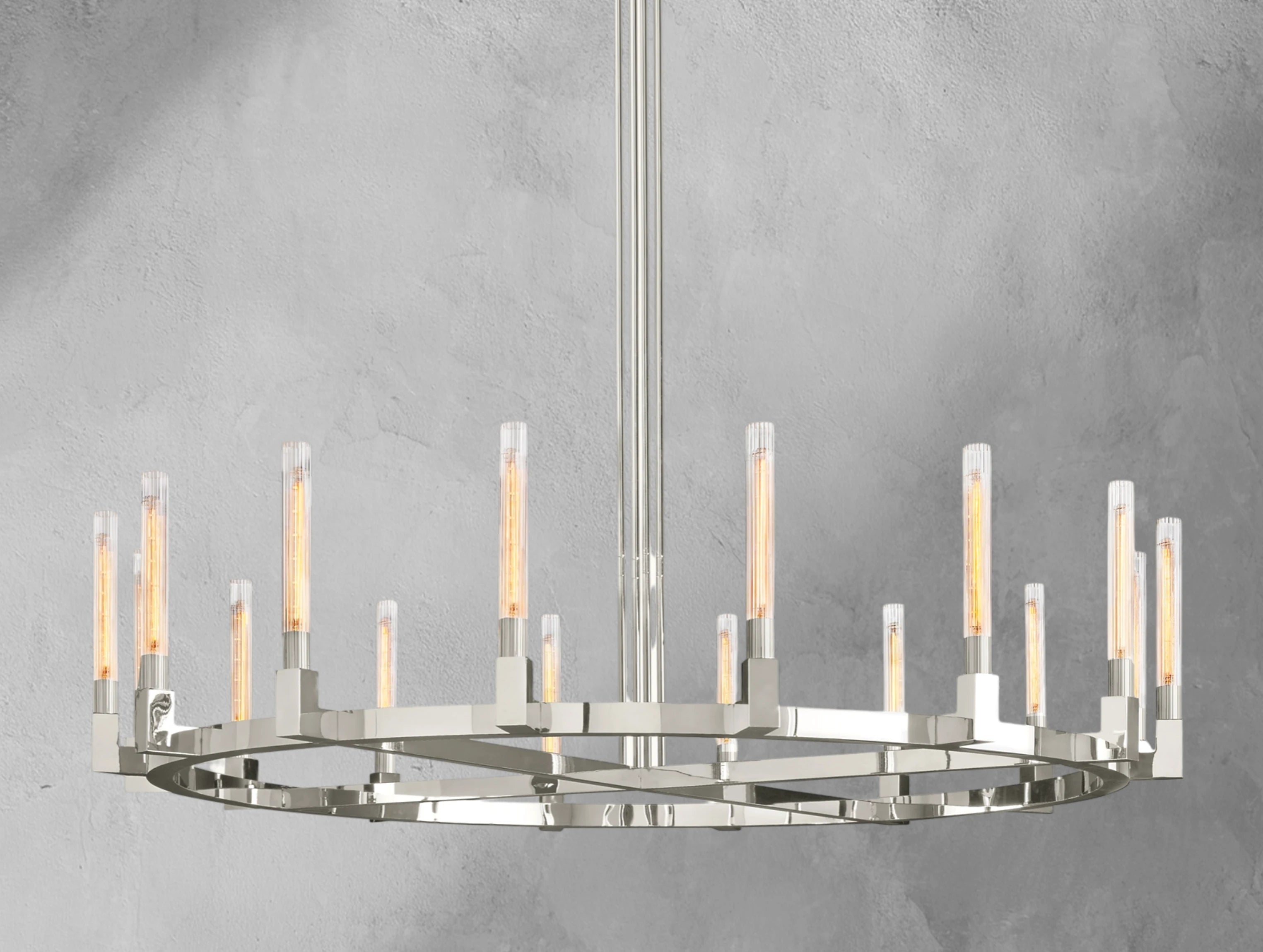 Cannele Brass Round Chandelier 36"48"60"72"