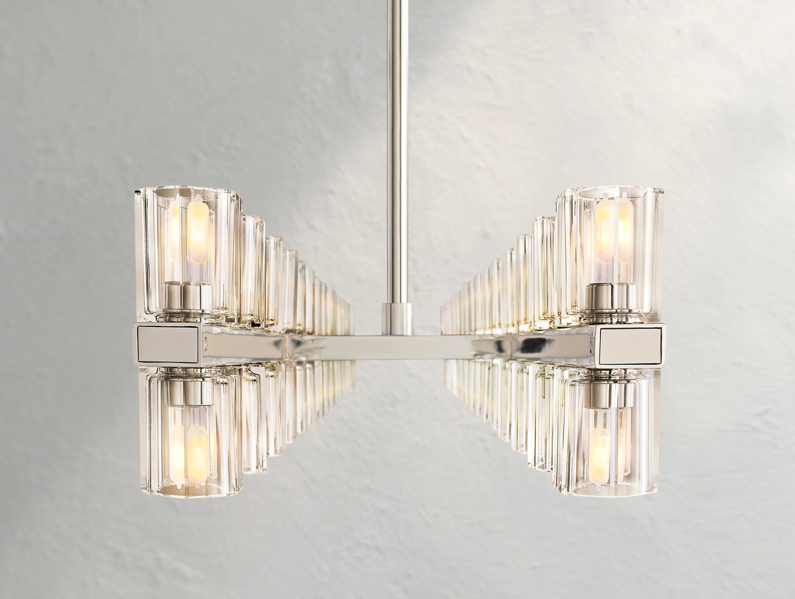 Arcachon LED Rectangular Crystal Chandelier