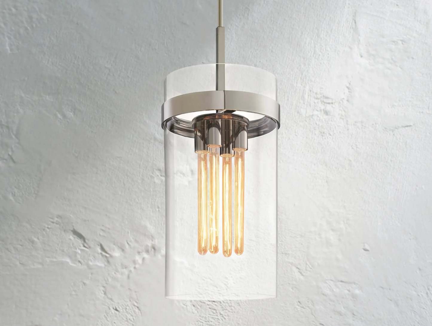Ravelle Glass Pendant Light 8" 10" 12"