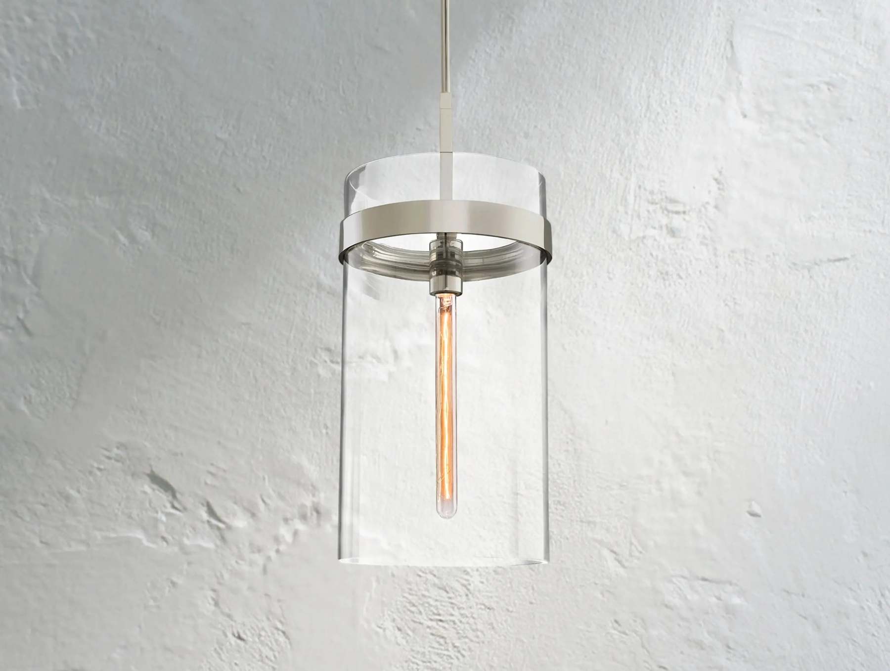 Ravelle Glass Pendant Light 8" 10" 12"