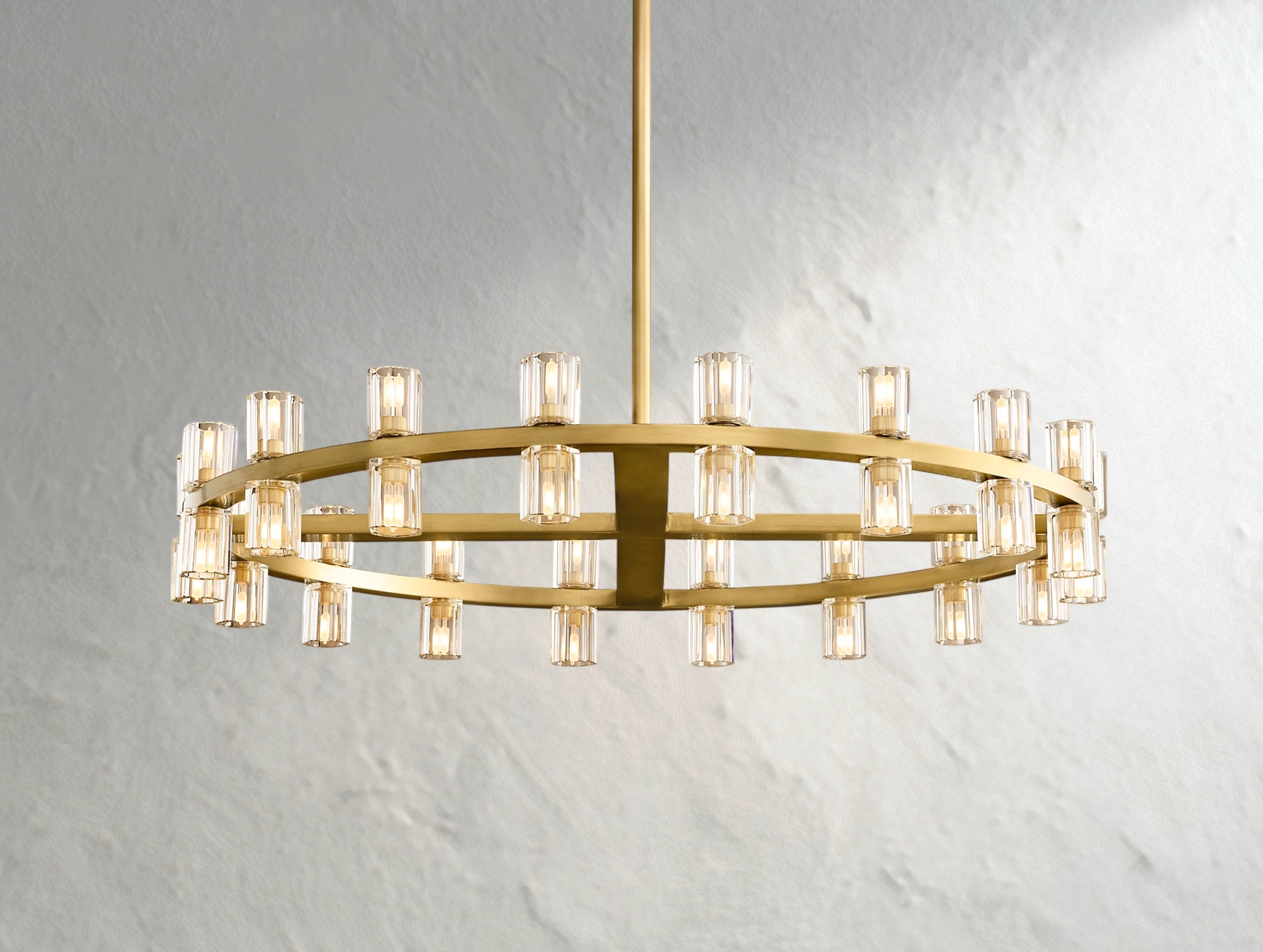 Arcachon LED Round Crystal Chandelier 36" 48" 60"