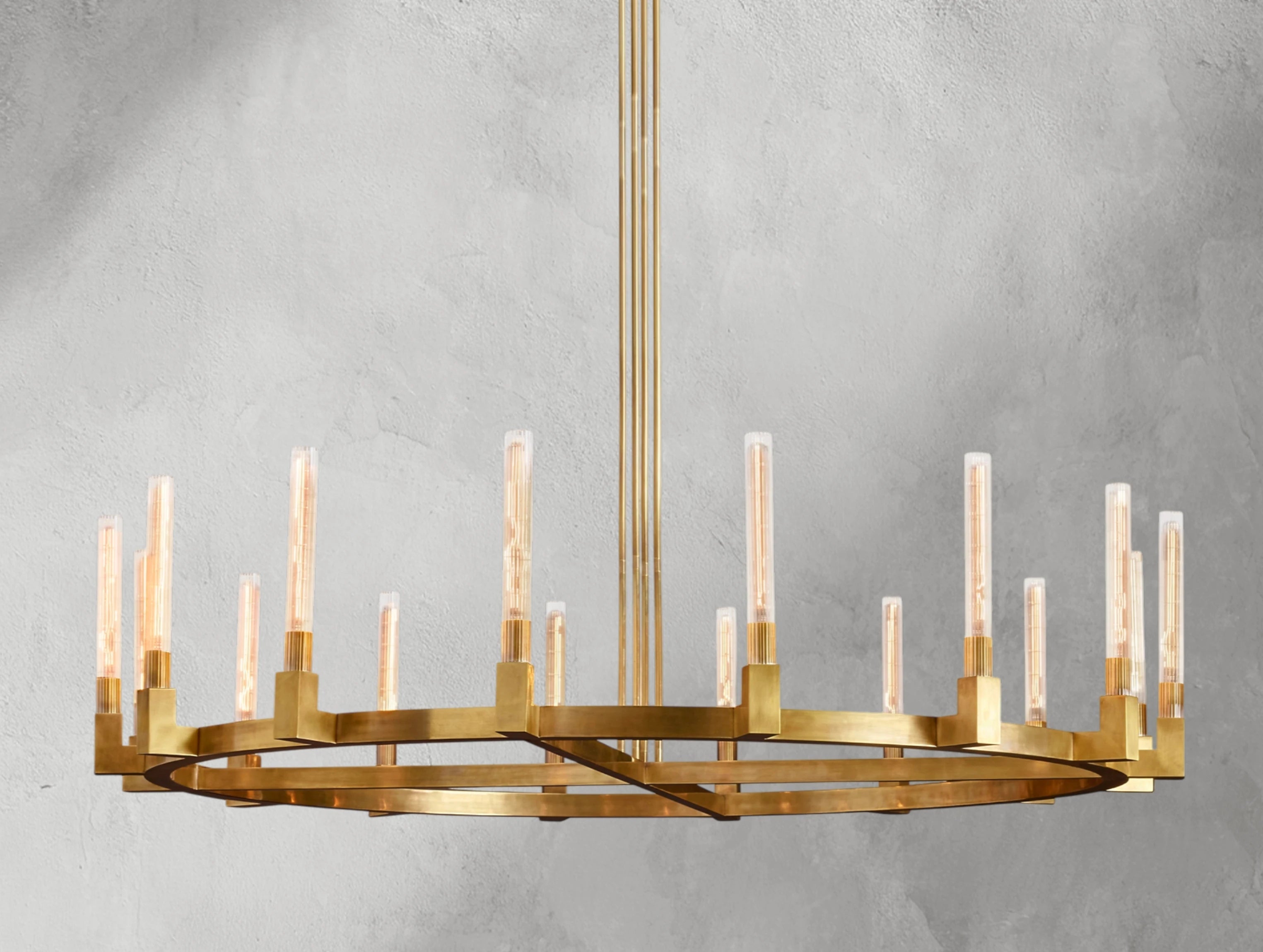 Cannele Brass Round Chandelier 36"48"60"72"