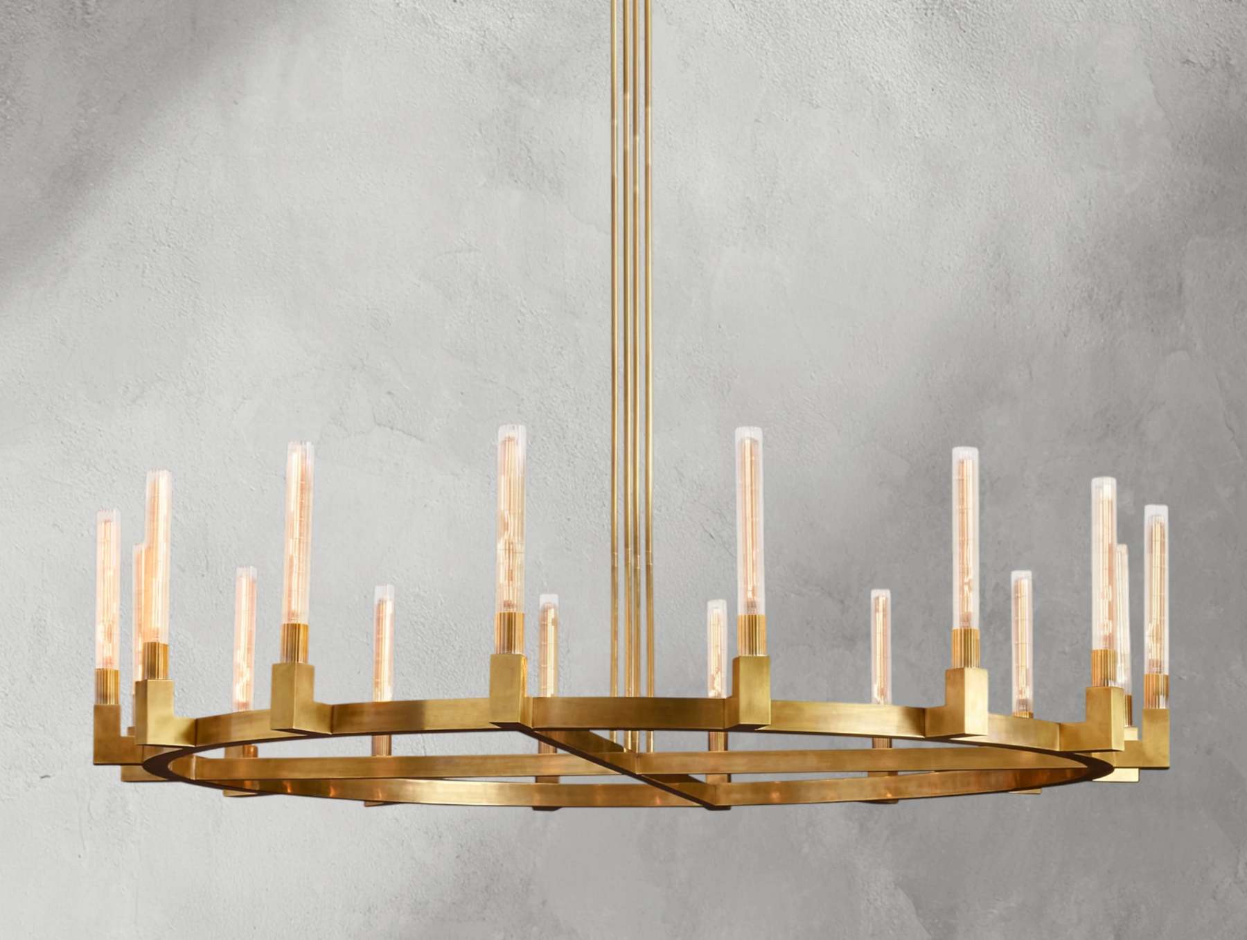 Cannele Brass Round Chandelier 36"48"60"72"