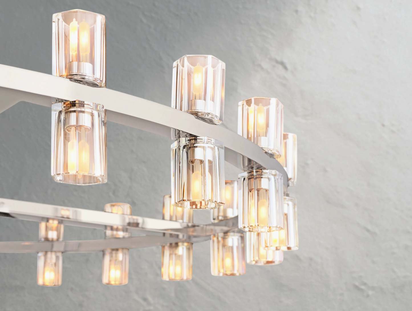 Arcachon LED Round Crystal Chandelier 36" 48" 60"