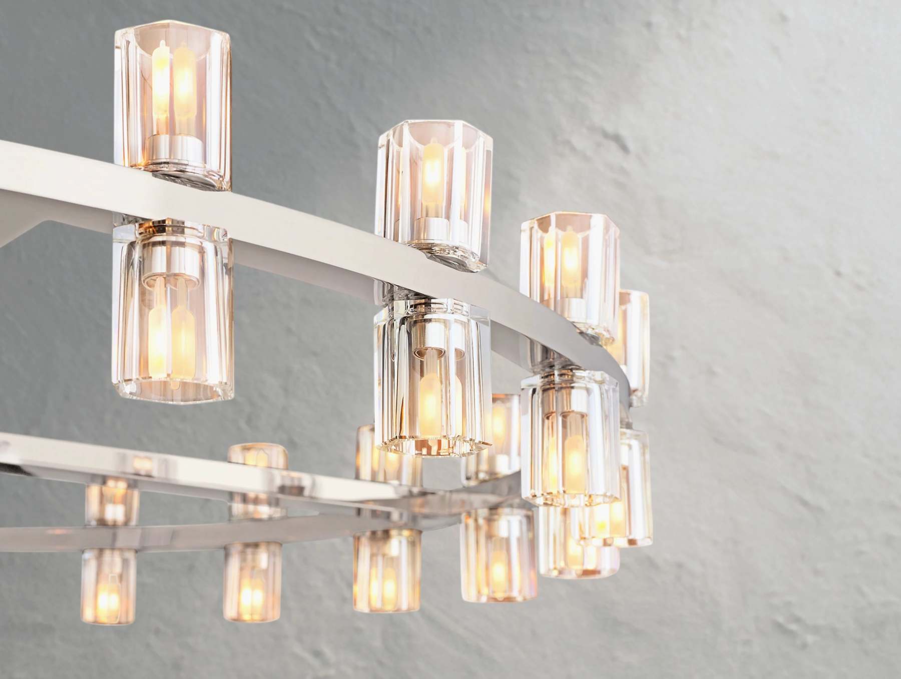 Arcachon LED Round Crystal Chandelier 36" 48" 60"