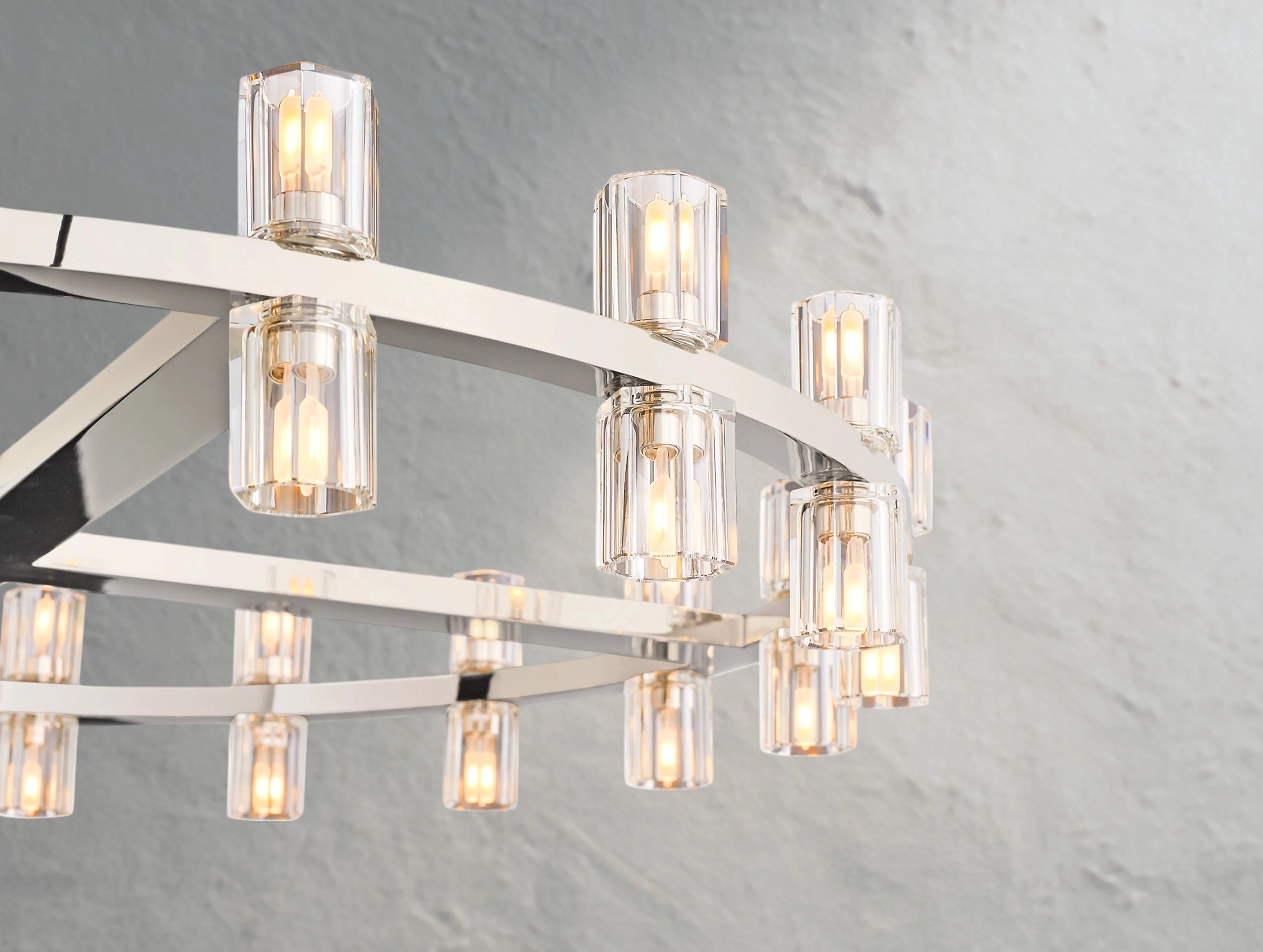 Arcachon LED Round Crystal Chandelier 36" 48" 60"