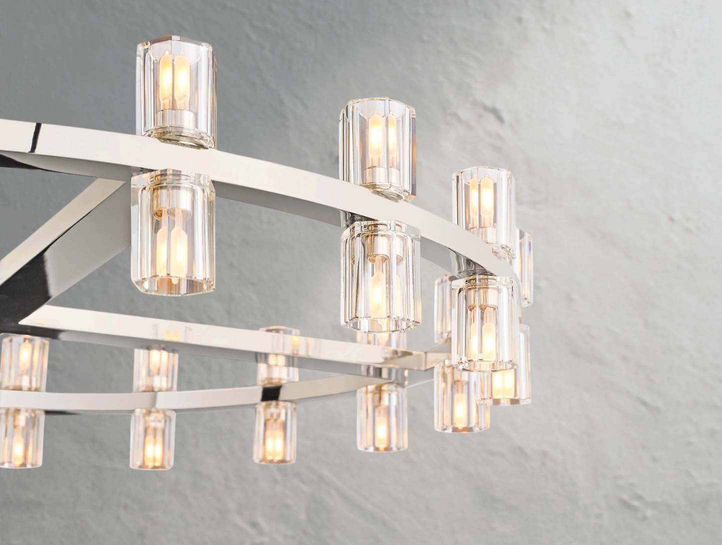 Arcachon LED Round Crystal Chandelier 36" 48" 60"