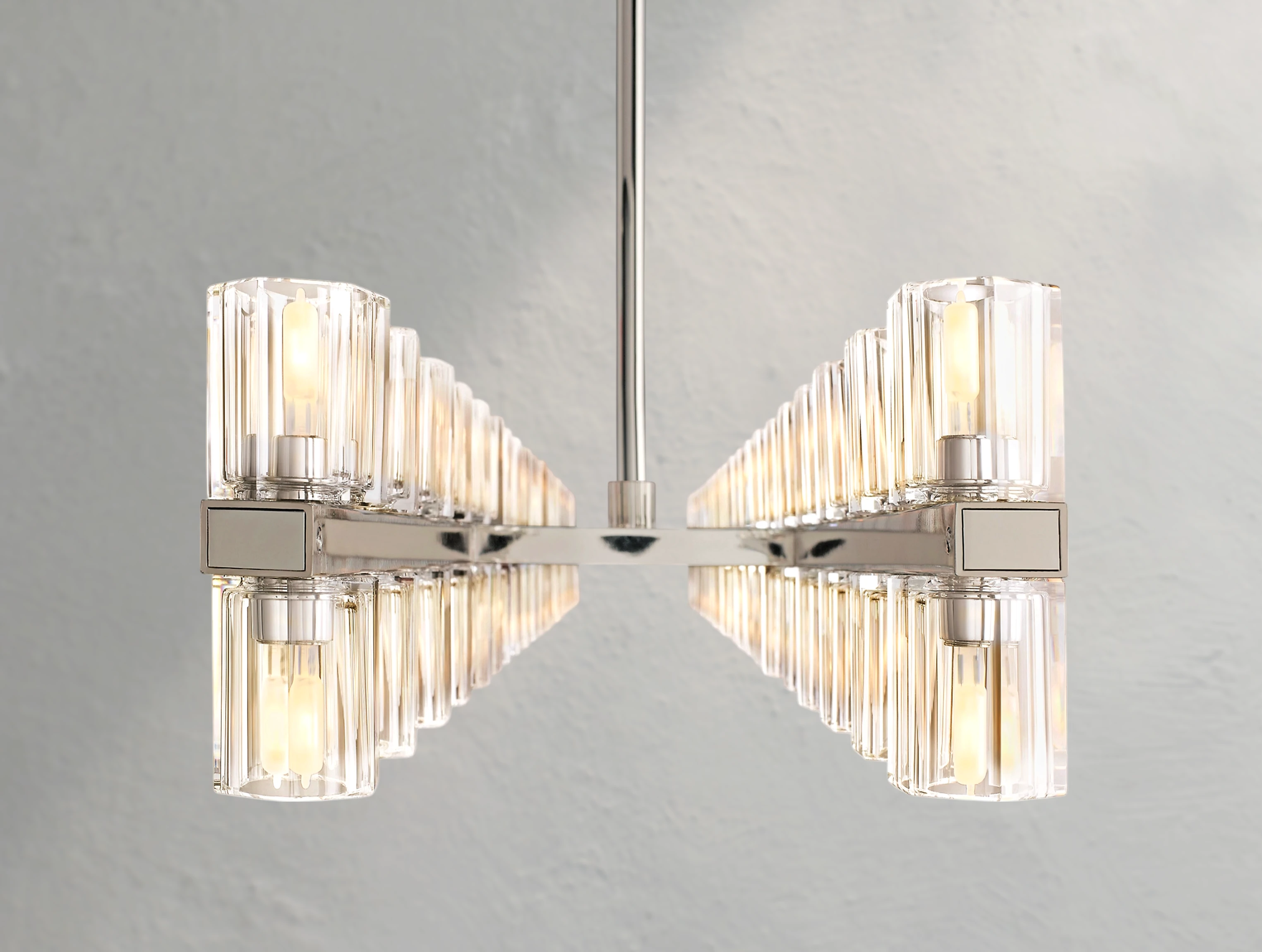 Arcachon LED Rectangular Crystal Chandelier