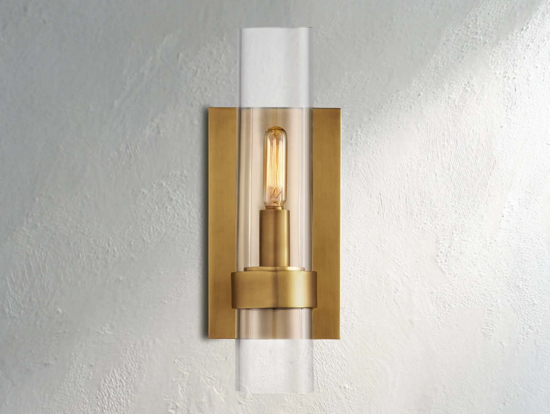 Ravelle Single light Glass Wall Sconce 