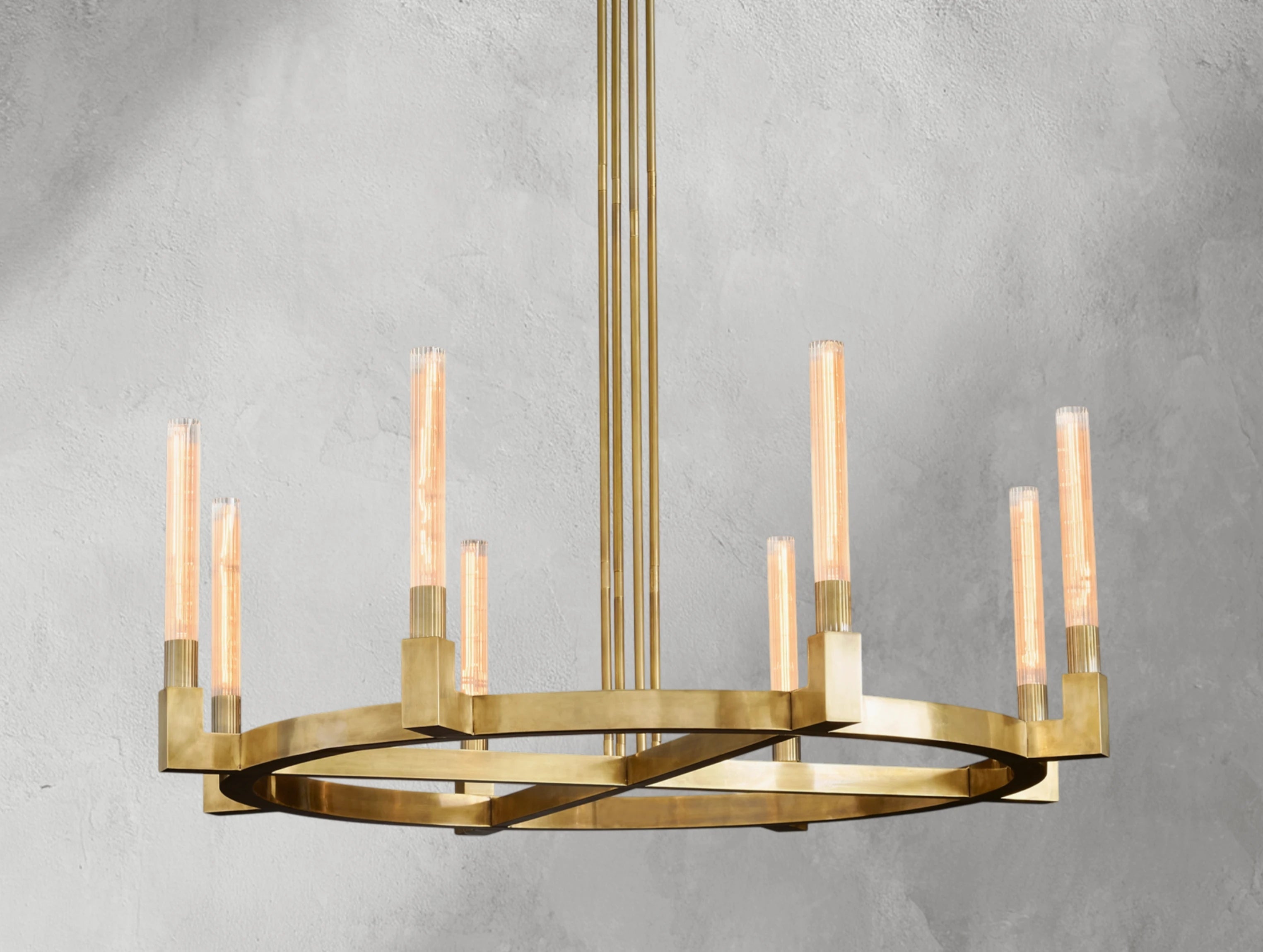 Cannele Brass Round Chandelier 36"48"60"72"