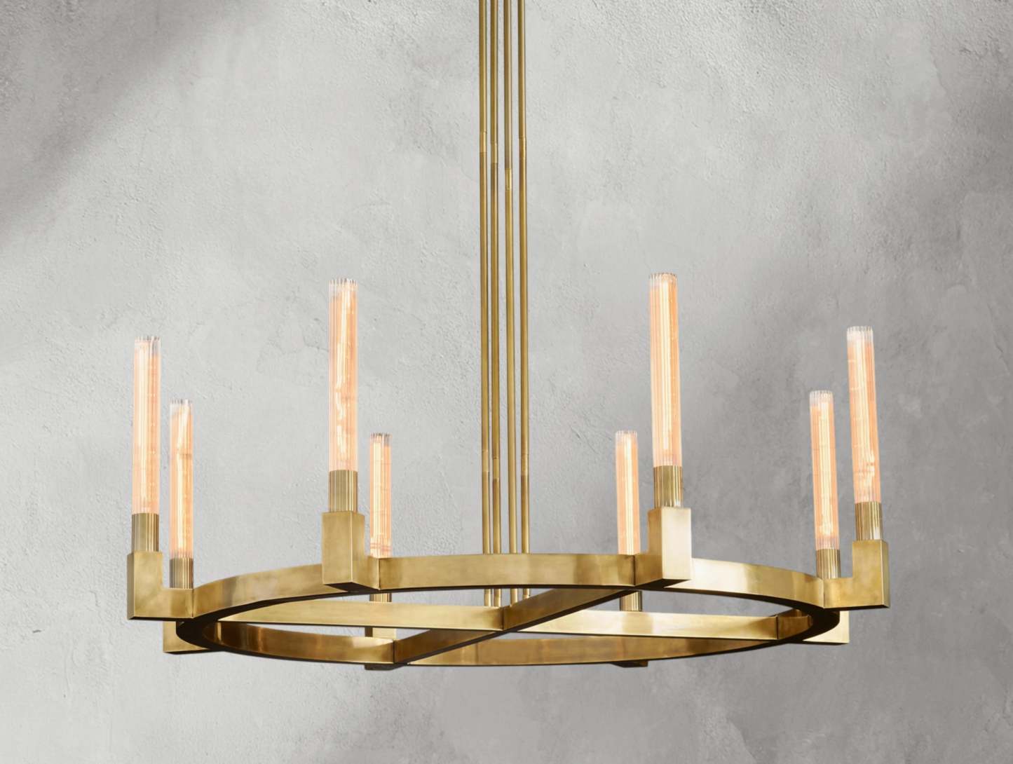 Cannele Brass Round Chandelier 36"48"60"72"