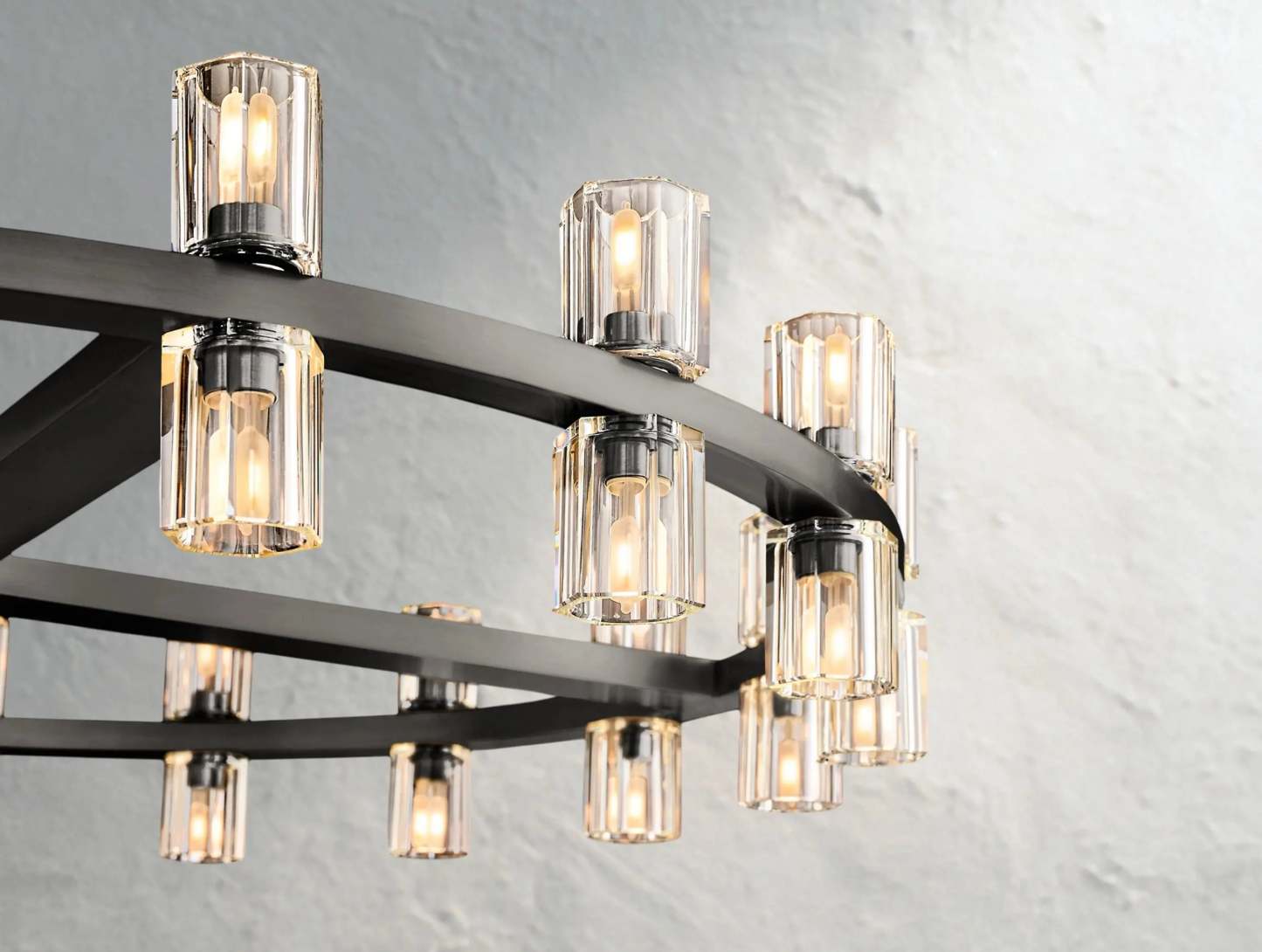 Arcachon LED Round Crystal Chandelier 36" 48" 60"