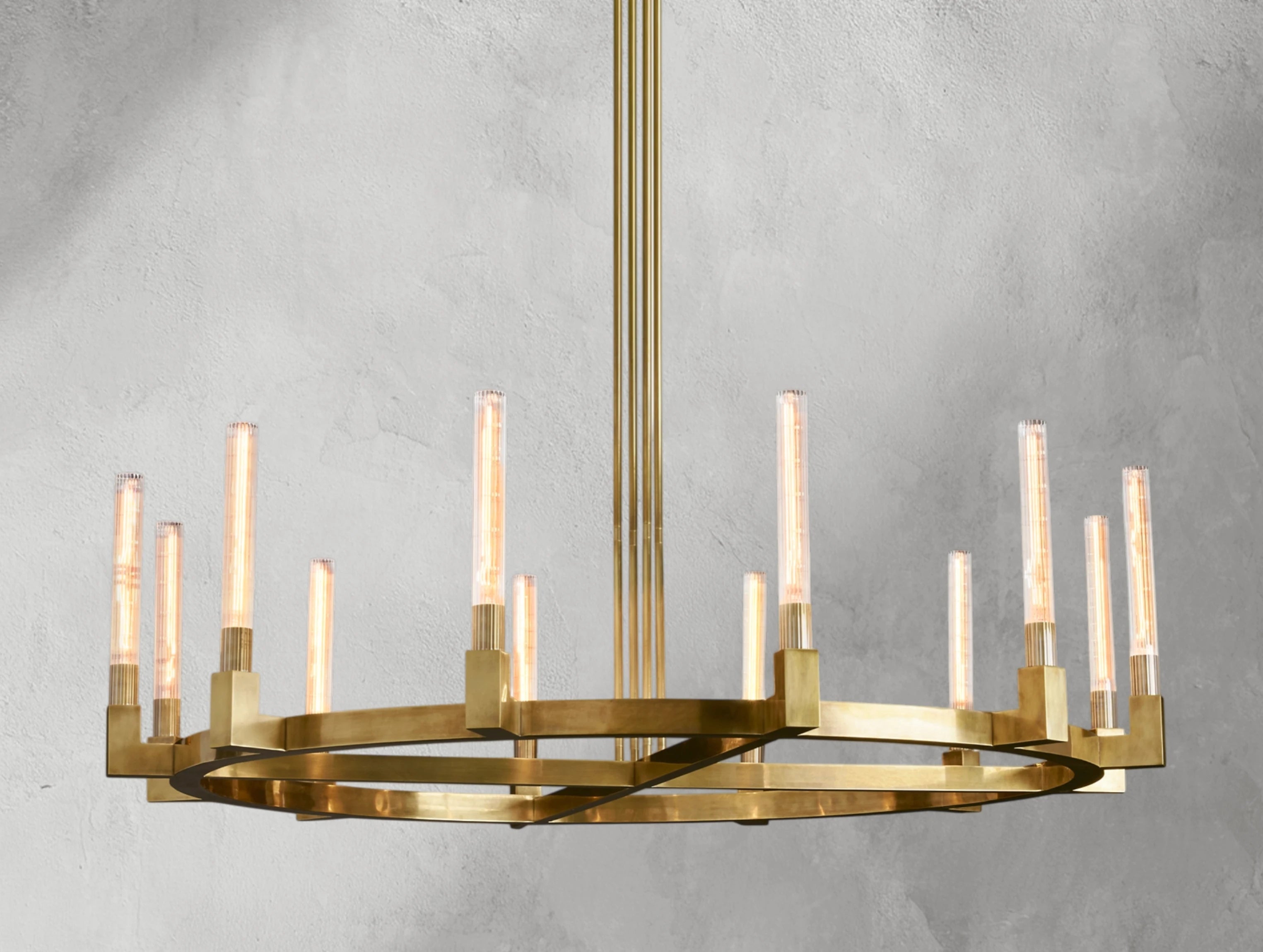 Cannele Brass Round Chandelier 36"48"60"72"