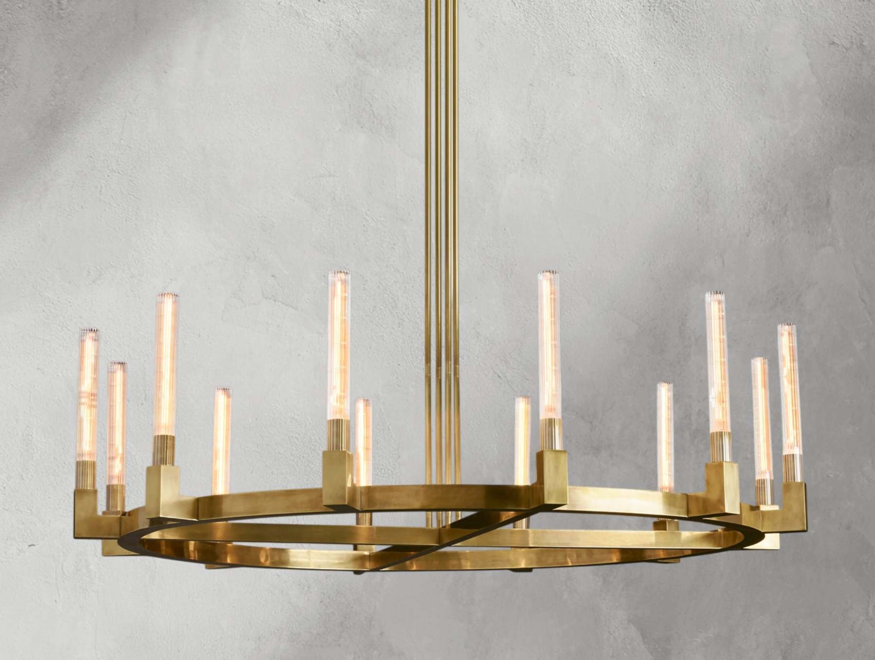 Cannele Brass Round Chandelier 36"48"60"72"