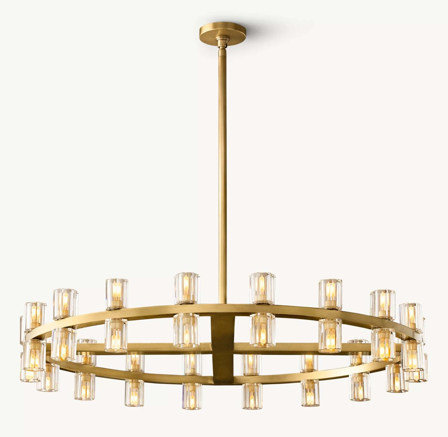 36 Inch Hexagonal Crystal Round Chandelier – Arcachon