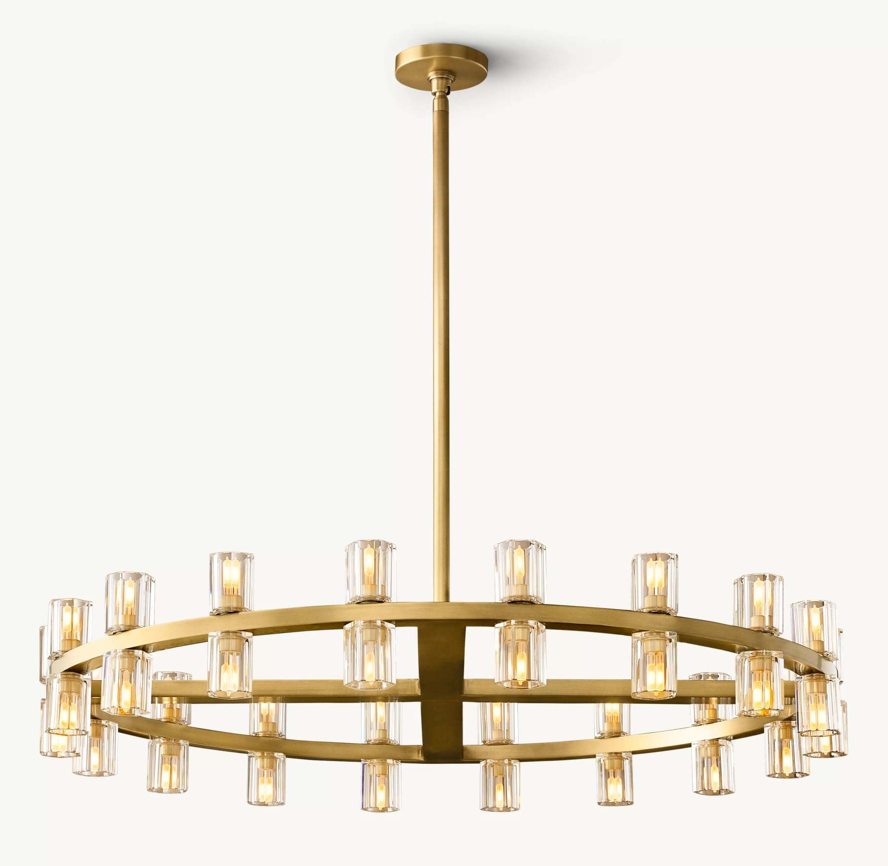 36 Inch Hexagonal Crystal Round Chandelier – Arcachon