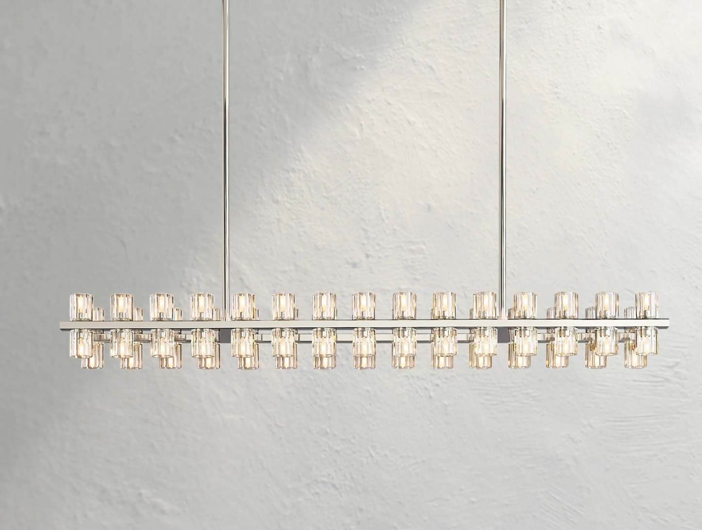 Arcachon LED Rectangular Crystal Chandelier
