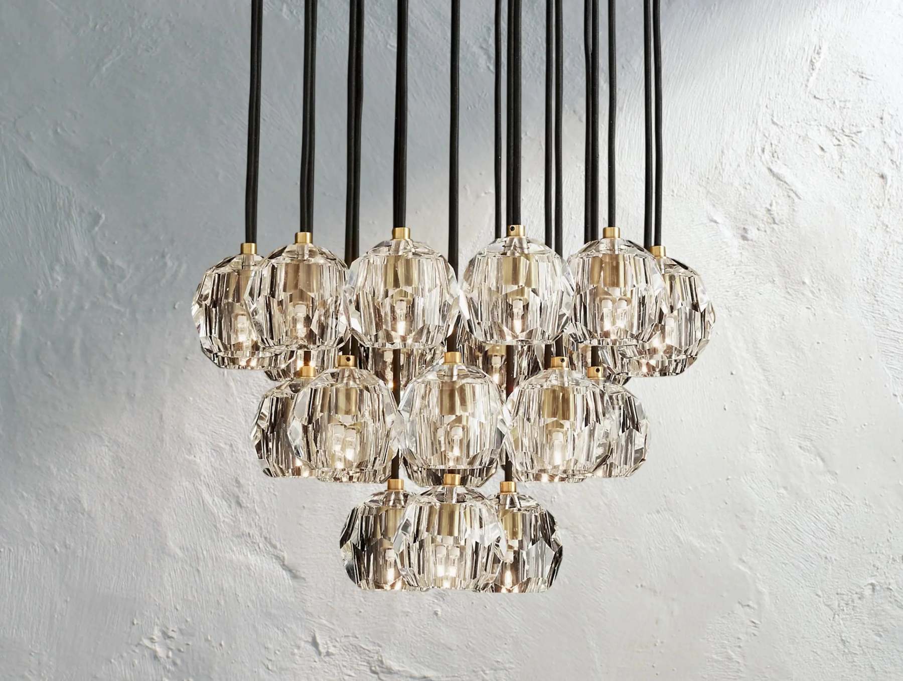 Boule De Cristal Glass Round Cluster Chandelier
