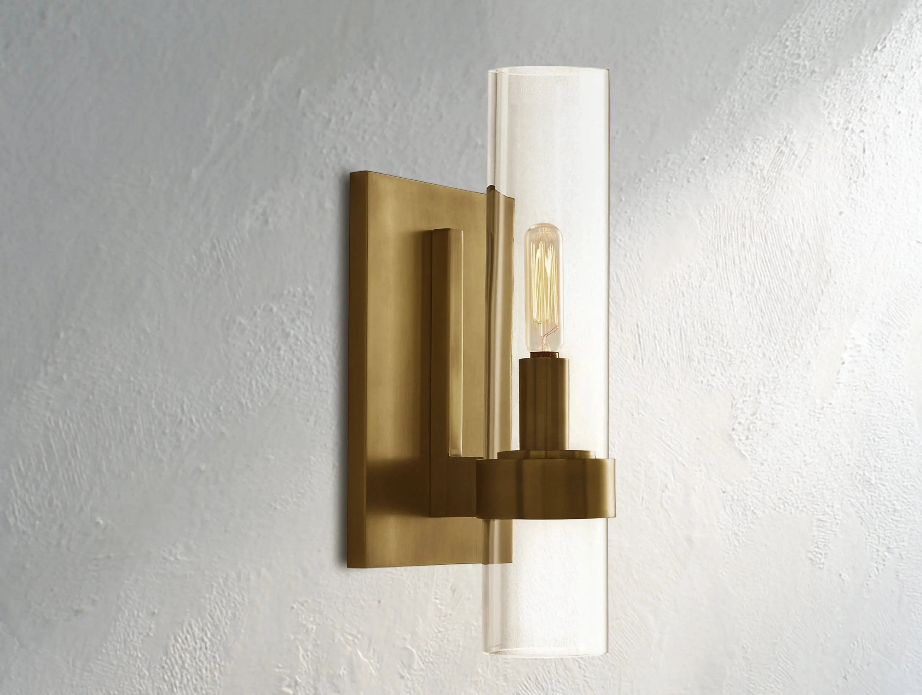 Ravelle Single light Glass Wall Sconce 