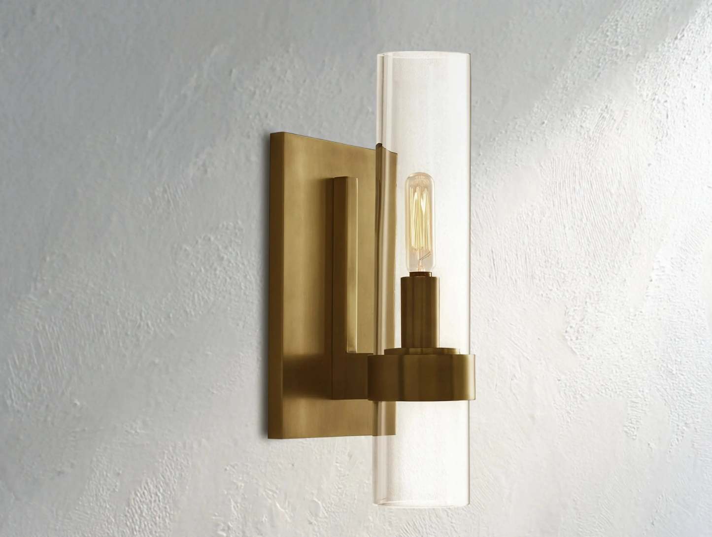 Ravelle Single light Glass Wall Sconce 
