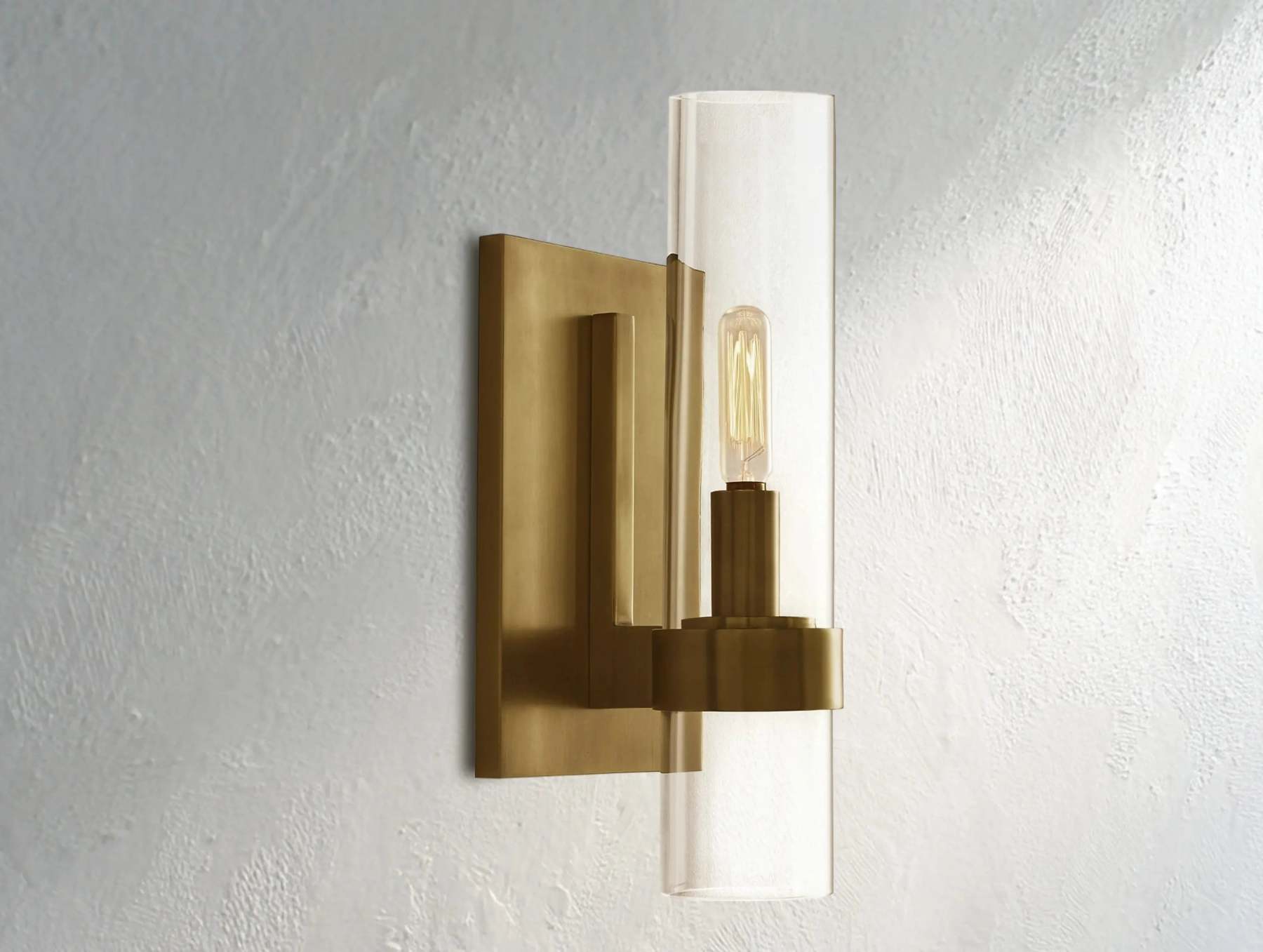 Ravelle Single light Glass Wall Sconce 
