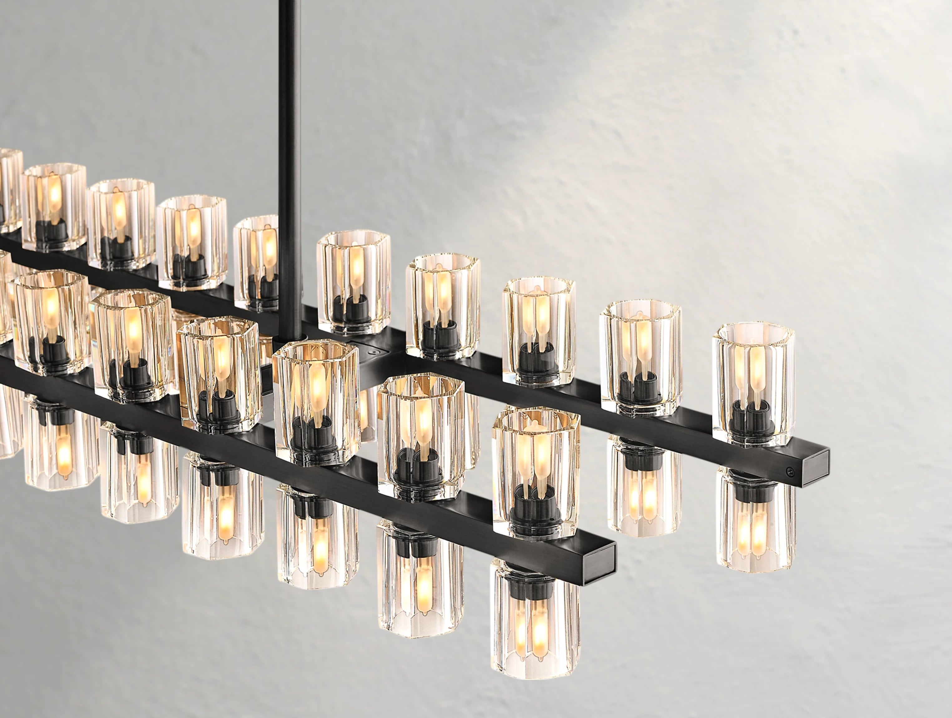 Arcachon LED Rectangular Crystal Chandelier