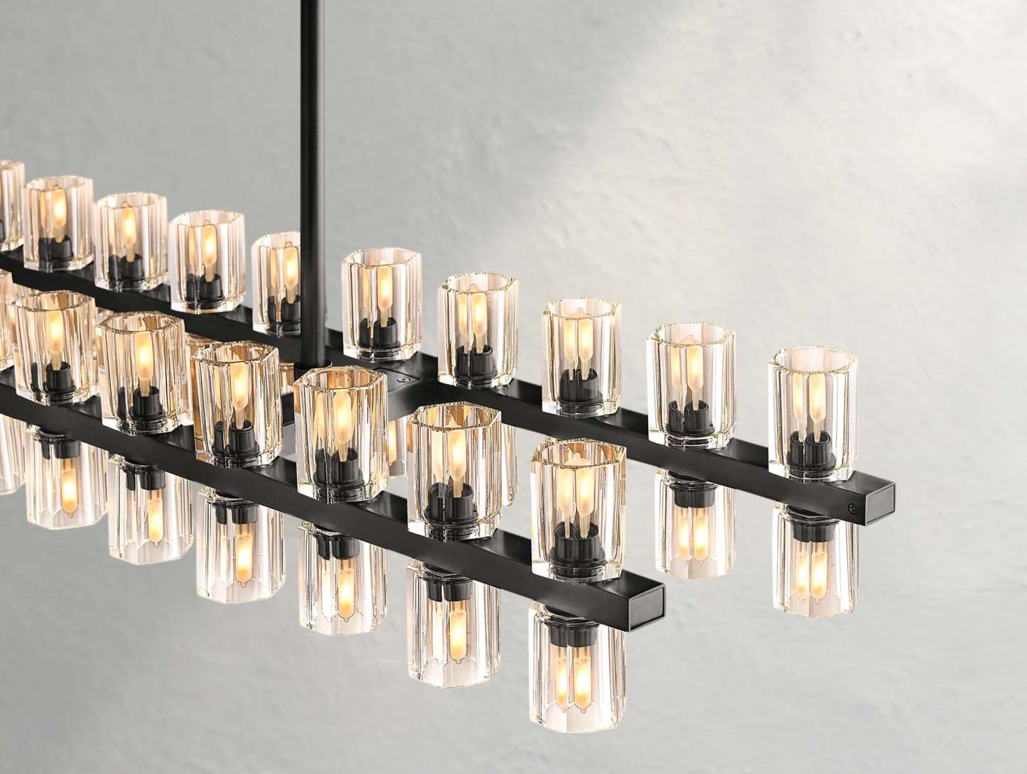 Arcachon LED Rectangular Crystal Chandelier
