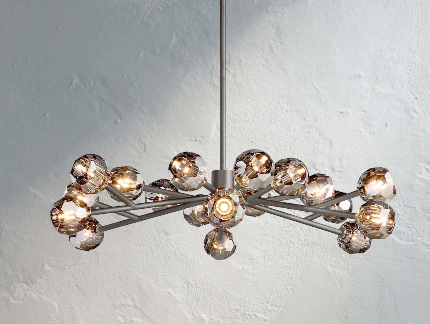 Boule De Cristal Glass Round Chandelier