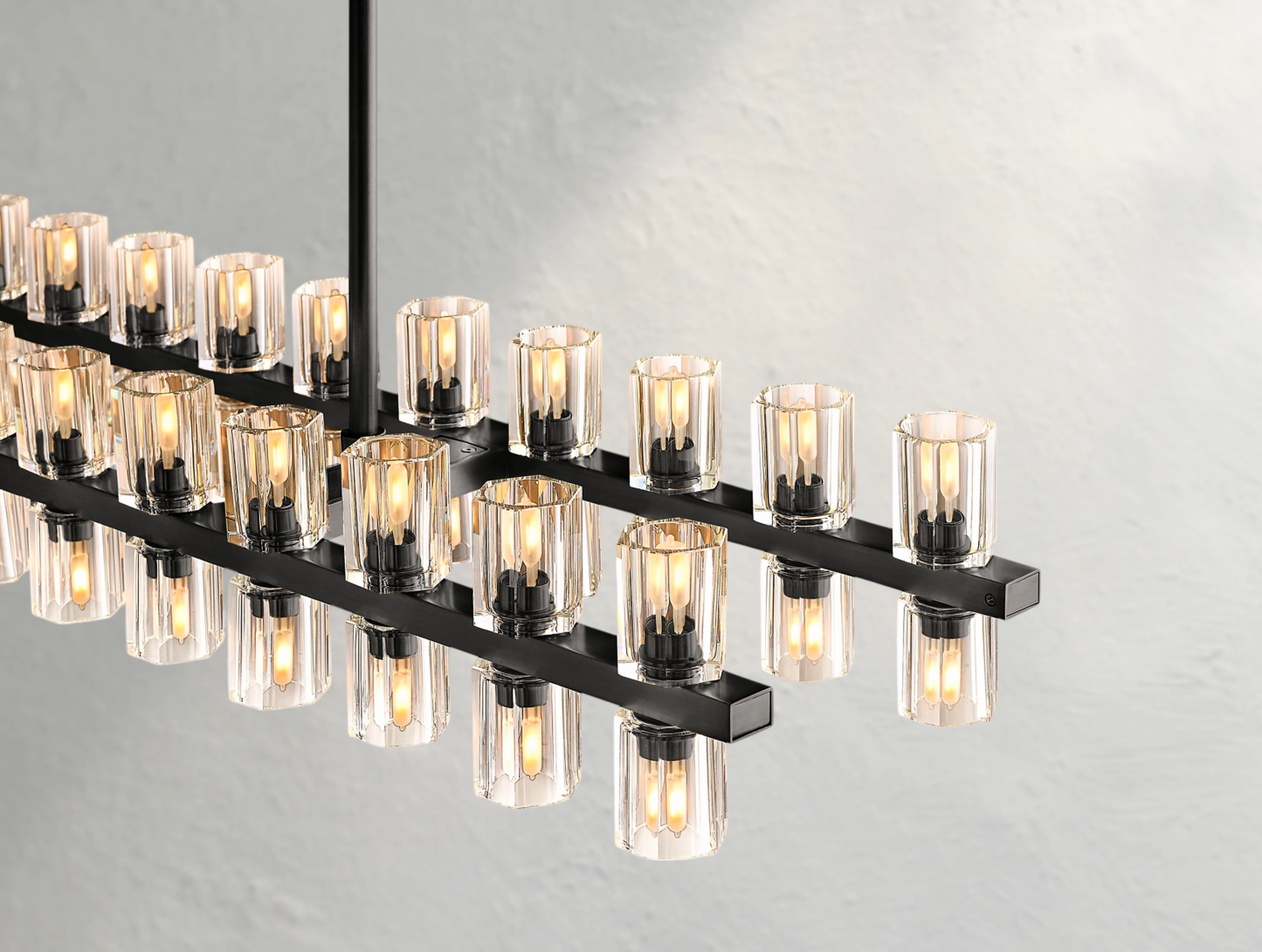 Arcachon LED Rectangular Crystal Chandelier