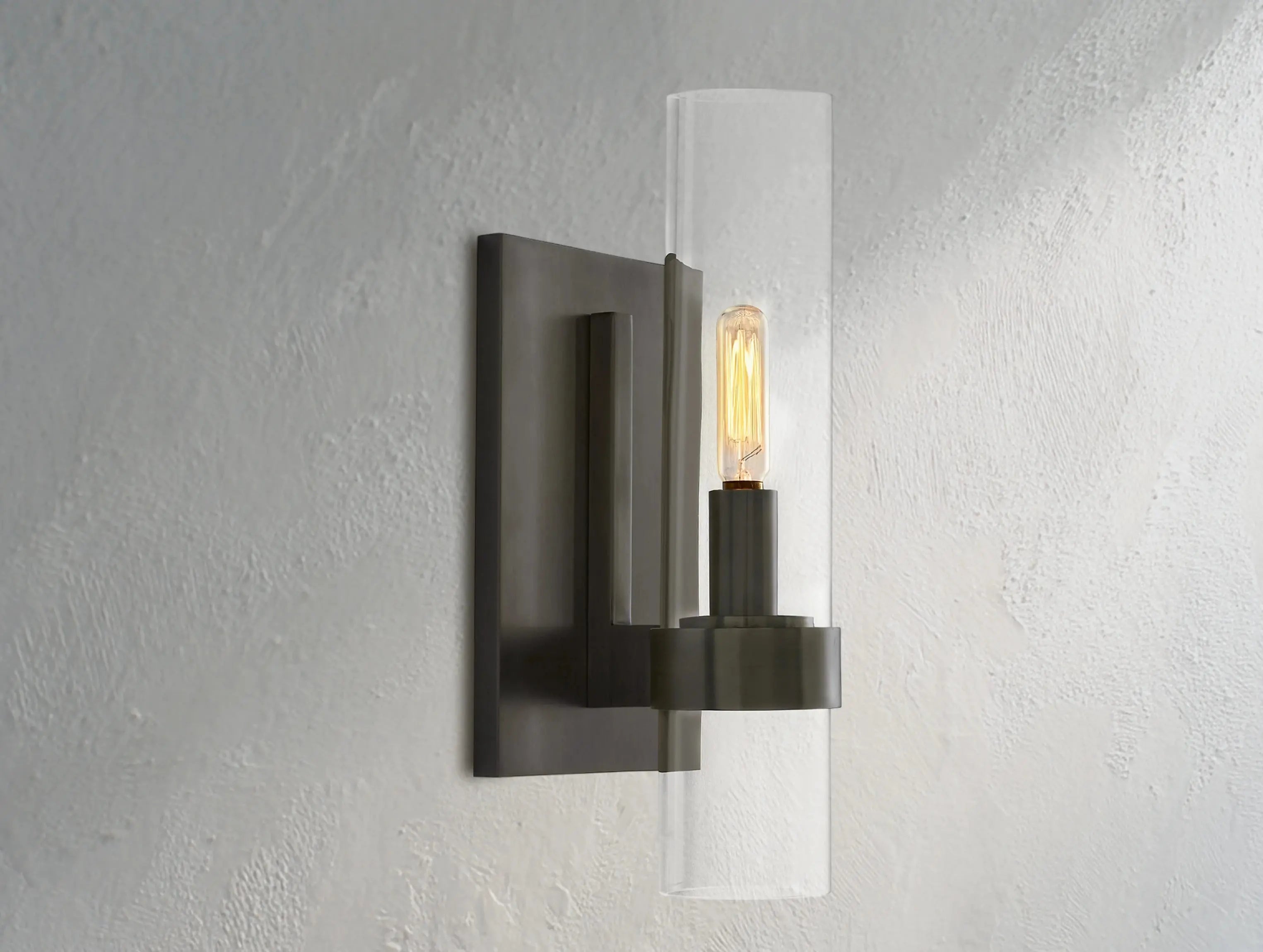 Ravelle Single light Glass Wall Sconce 