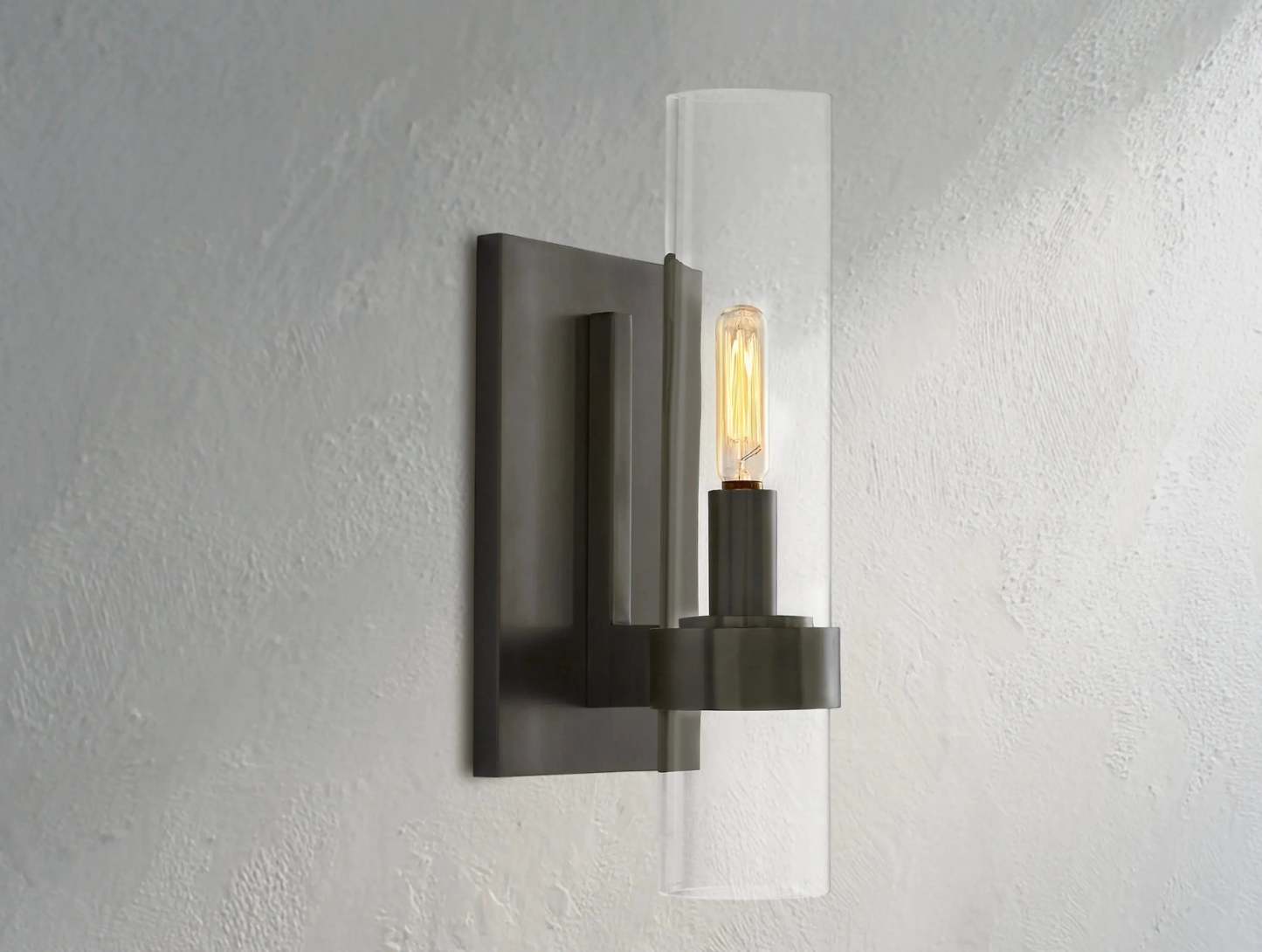 Ravelle Single light Glass Wall Sconce