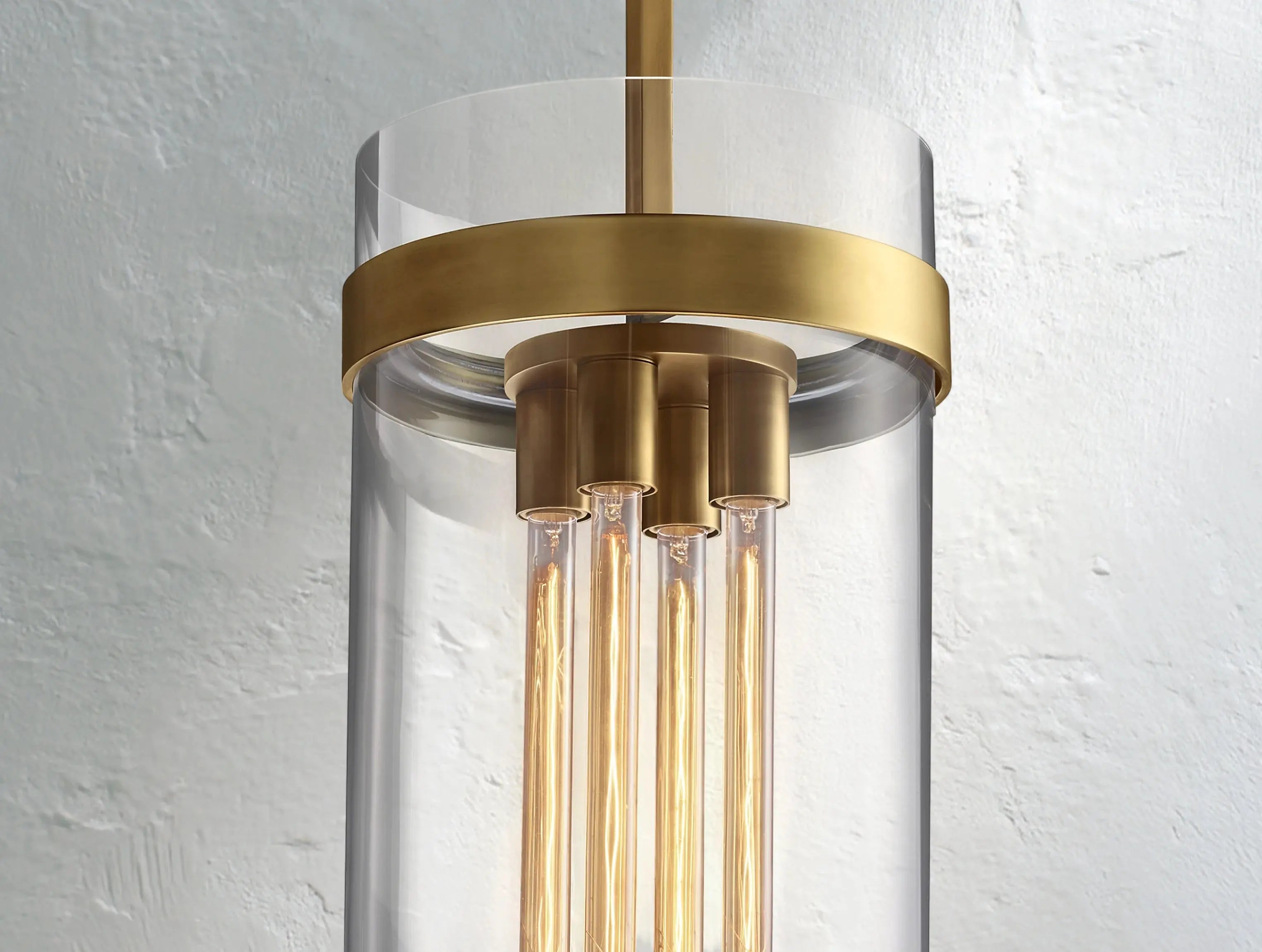 Ravelle Glass Pendant Light 8" 10" 12"