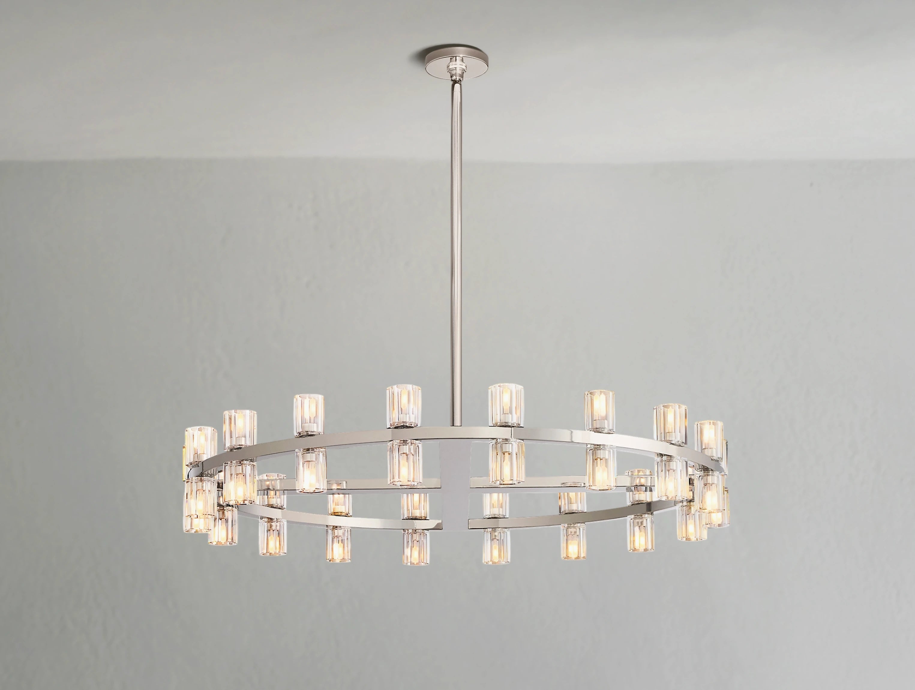 Arcachon LED Round Crystal Chandelier 36" 48" 60"